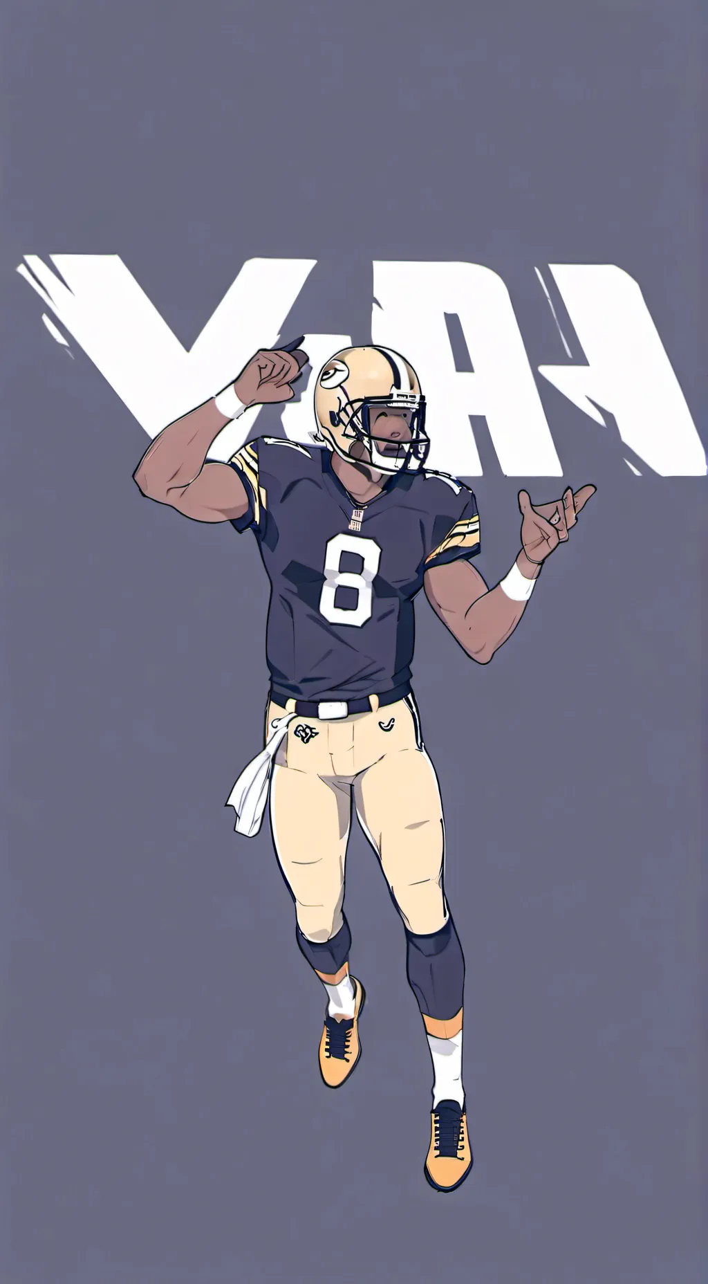 ai character: football-nfl(funny background