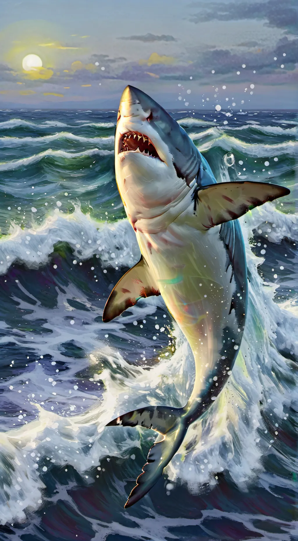 ai character: shark thing idk background