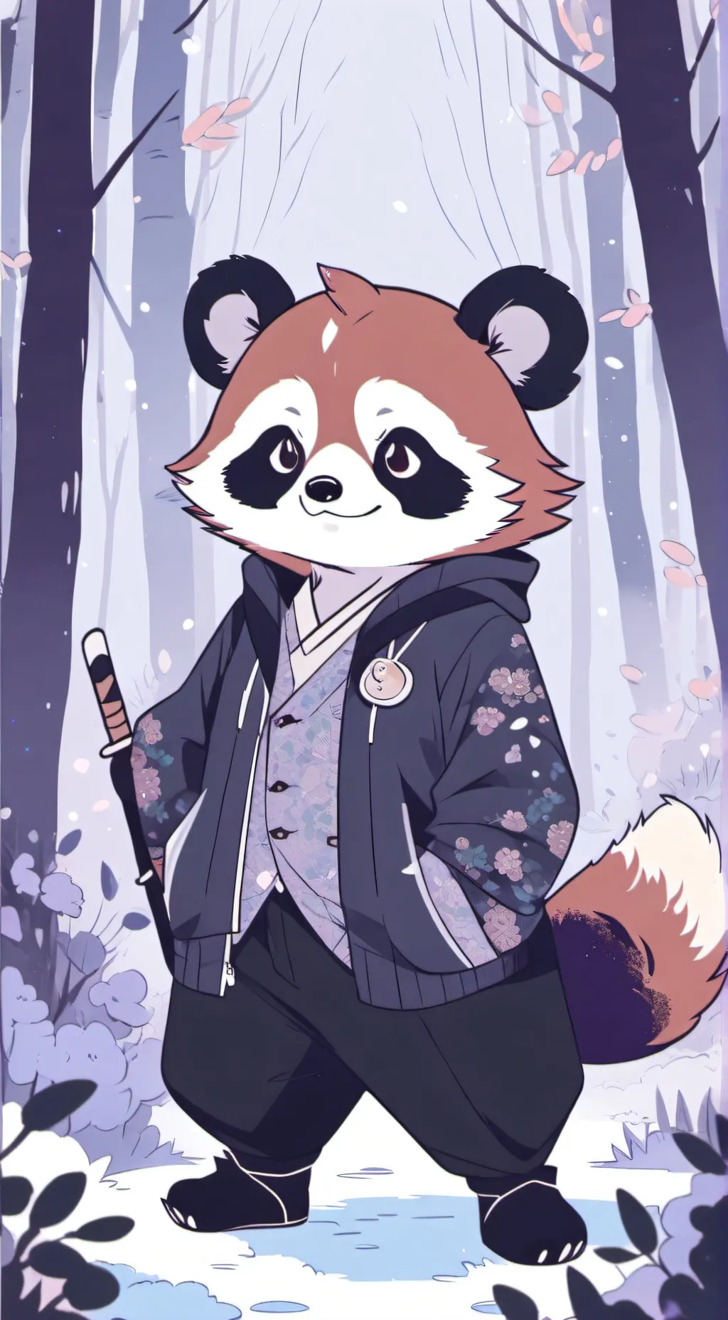 ai character: Turning red❤ background