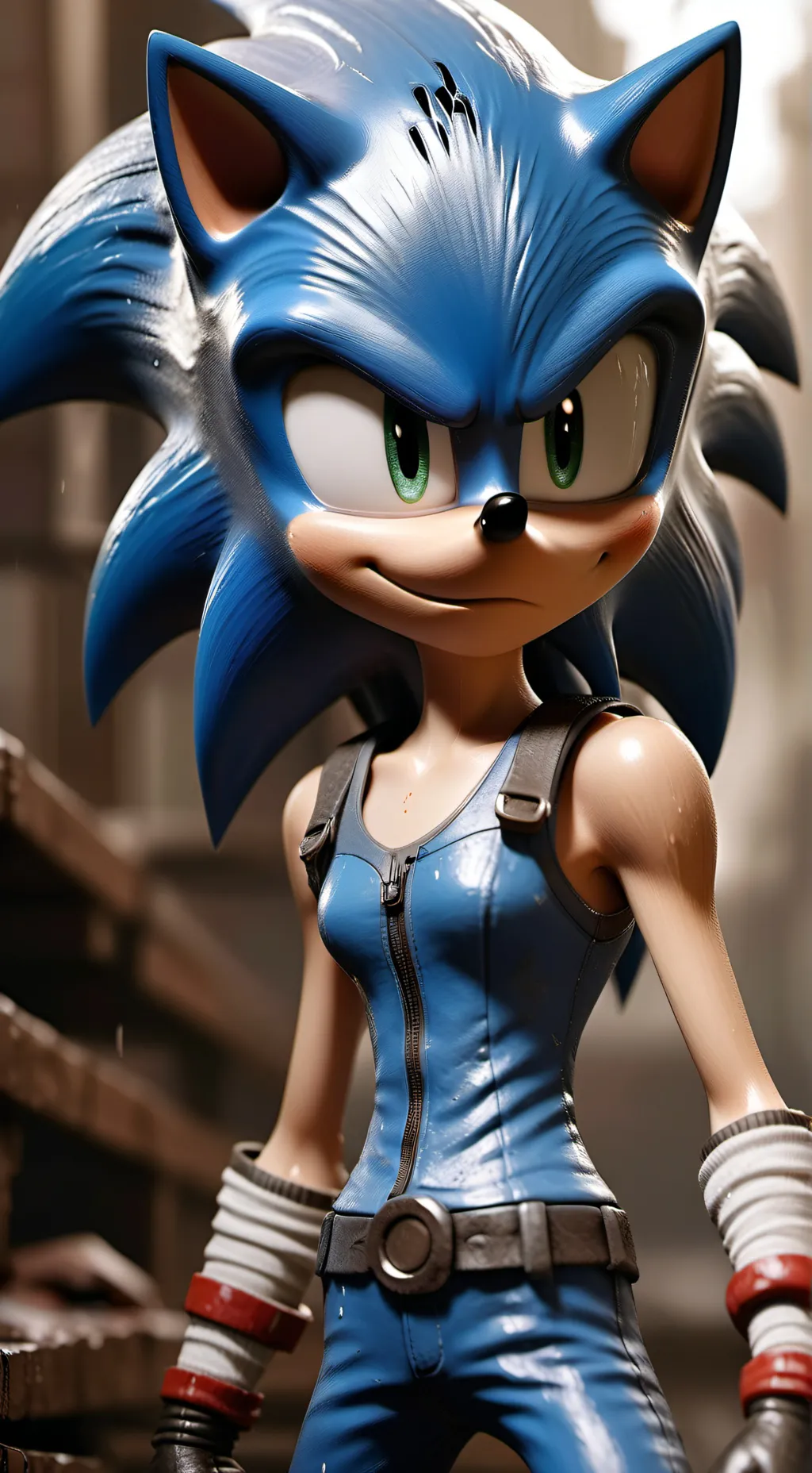 ai character: sonic  background