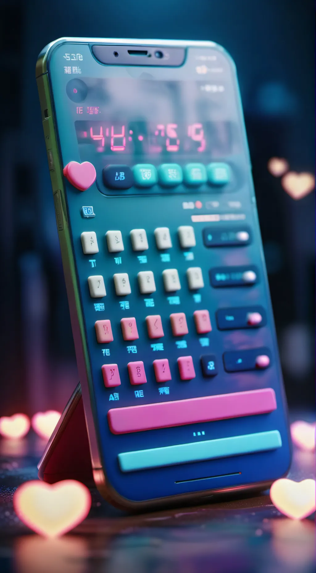 ai character: love %calculator background