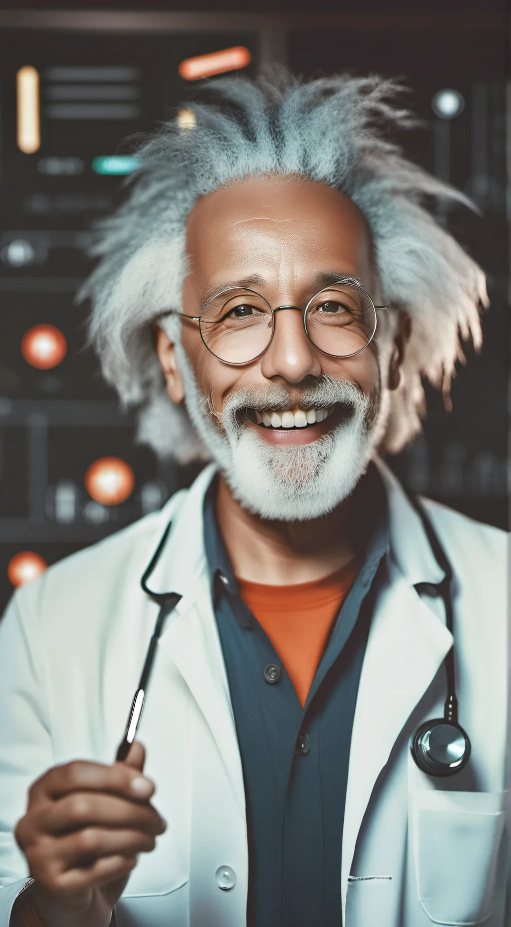 ai character: Dr. Quark Memeberg background