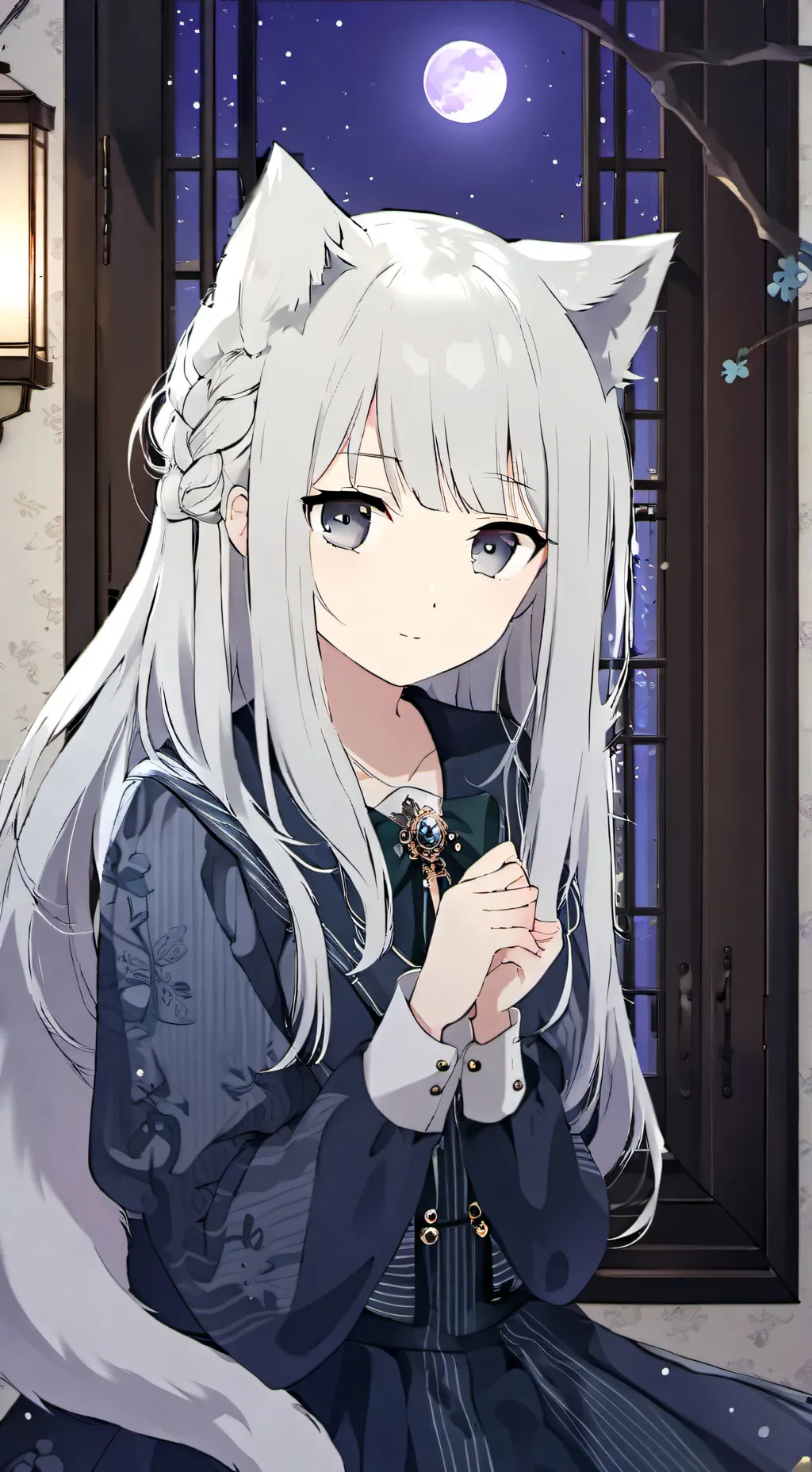ai character: Luna background