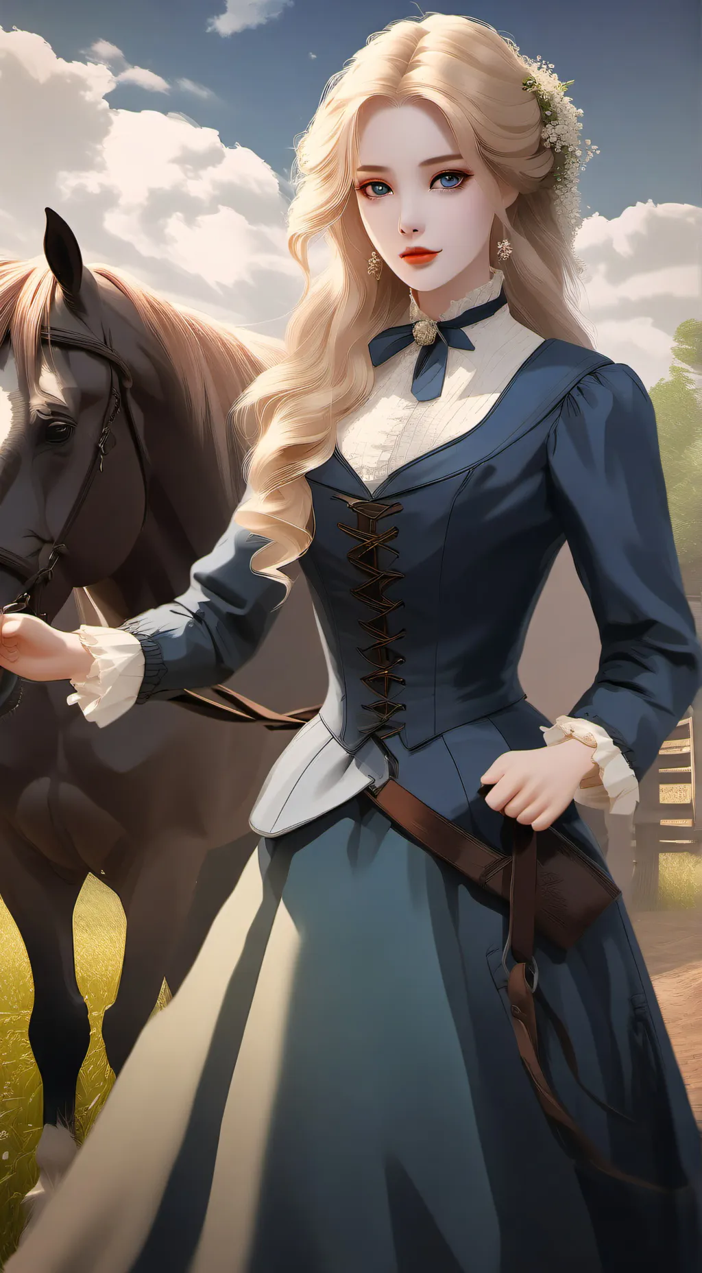 ai character: June Laurens  background