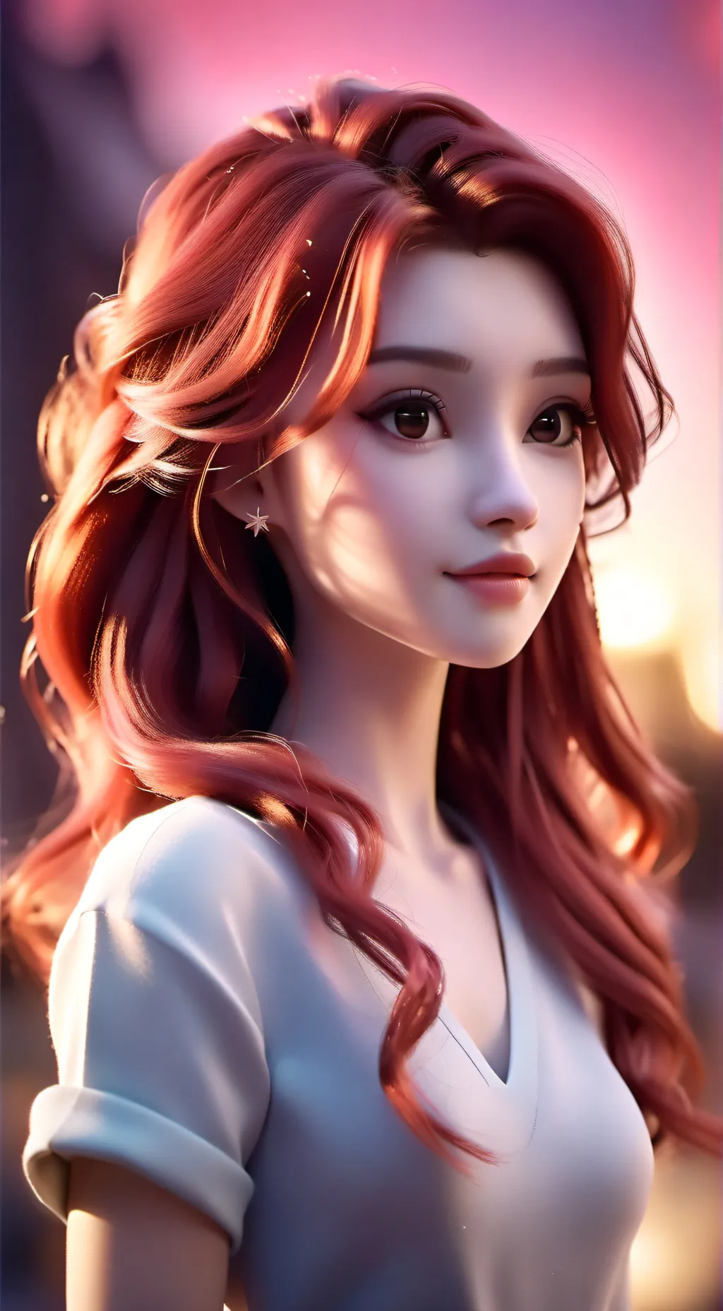 ai character: pick me girl  background