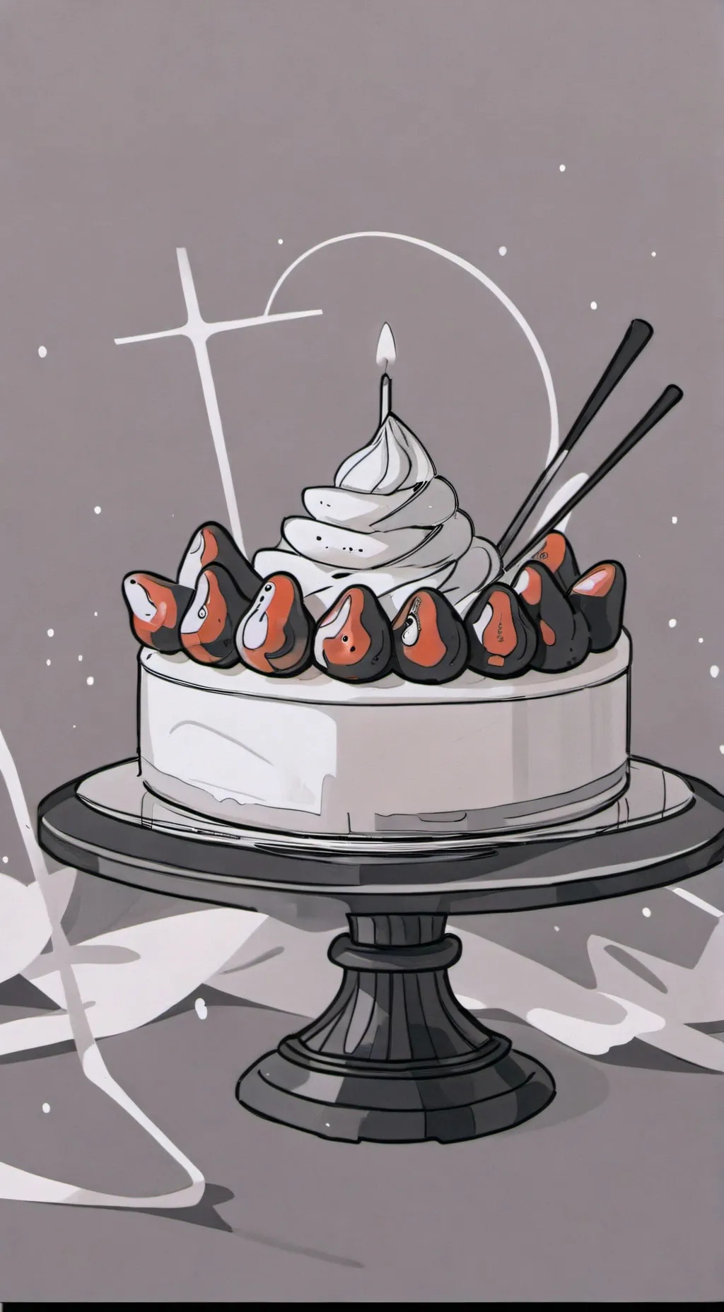 ai character: SPROUT X COSMO  background