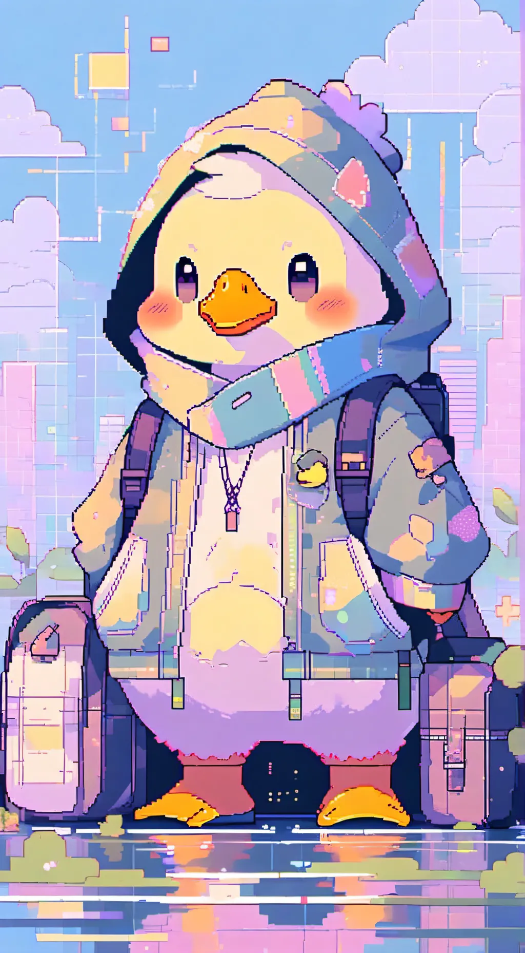 ai character: DUCK-MASTER  background