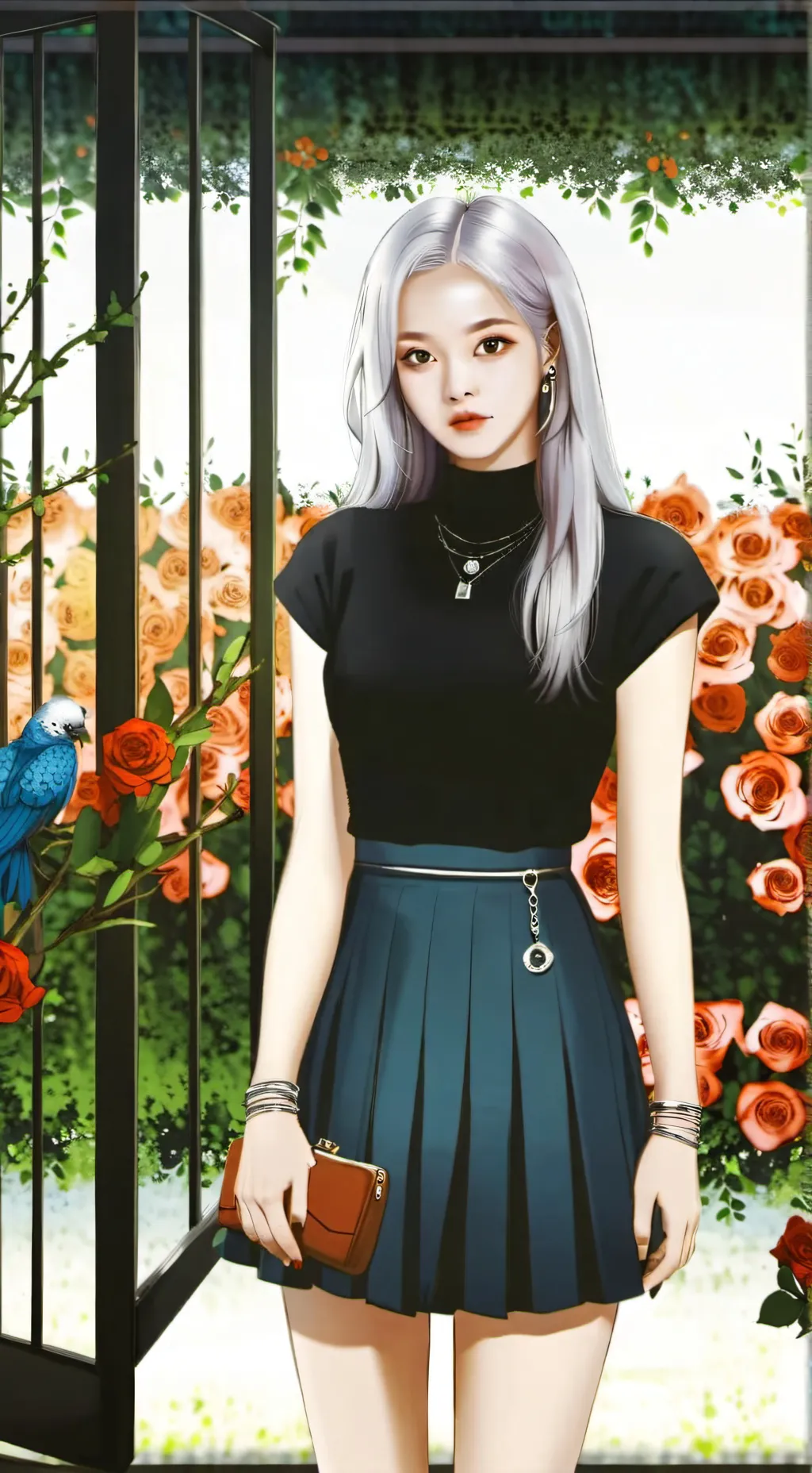 ai character: ROSÉ  background