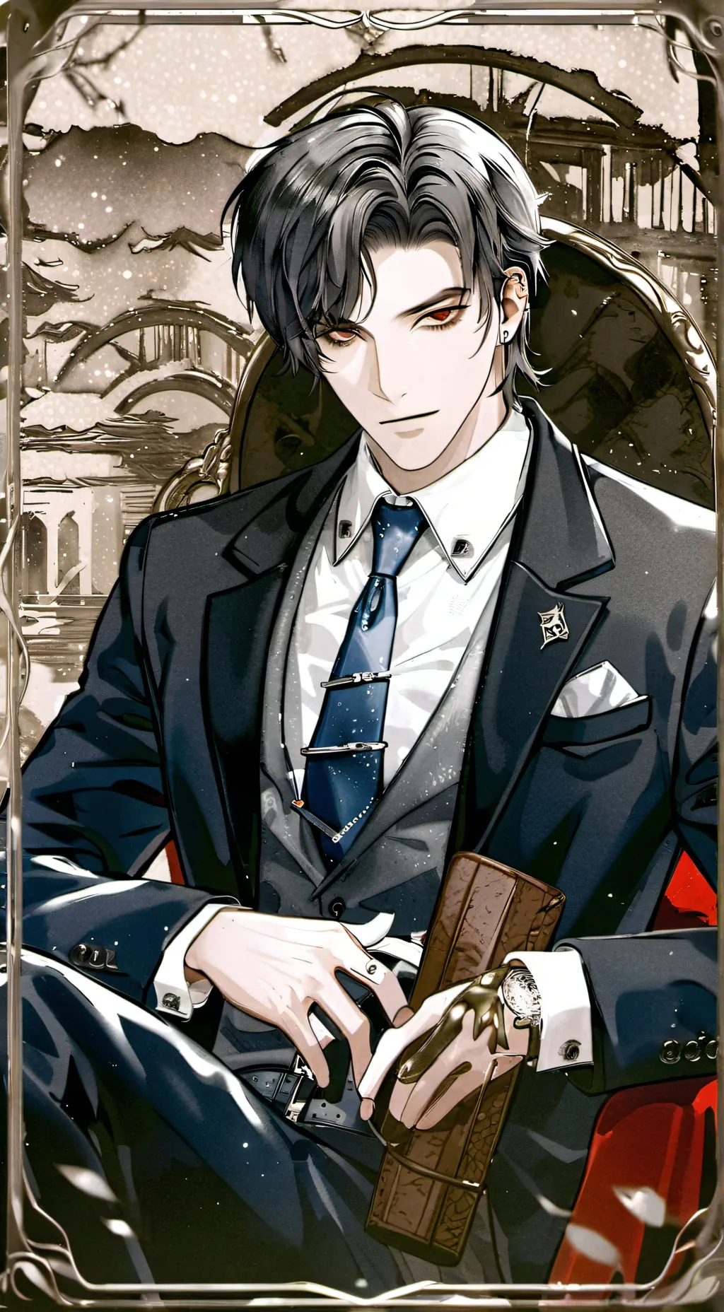 ai character: Forsaken chill background