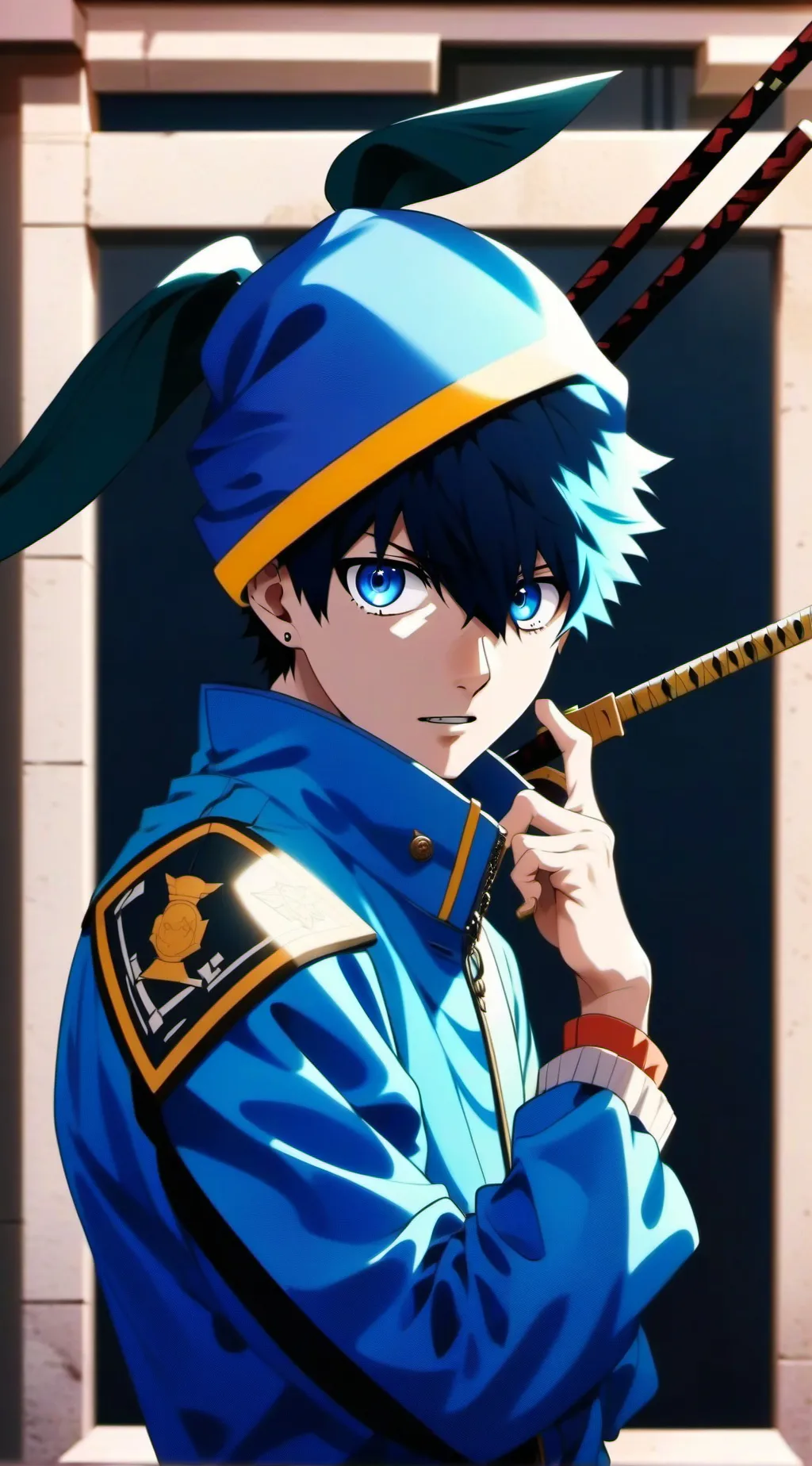 ai character: isagi yoich background