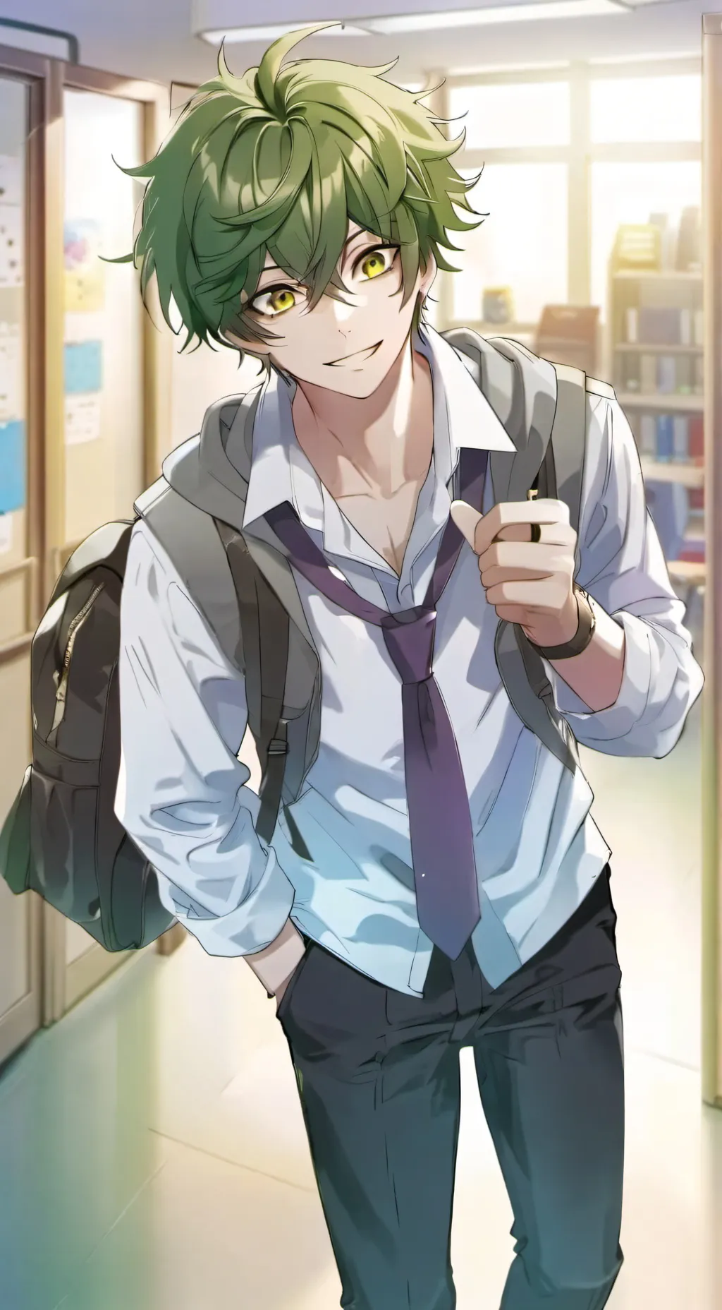 ai character: Leo background