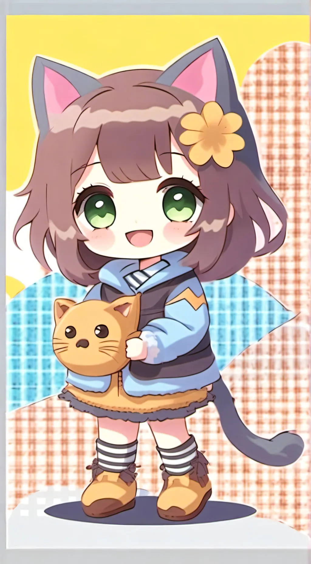 ai character: чиби Лили background