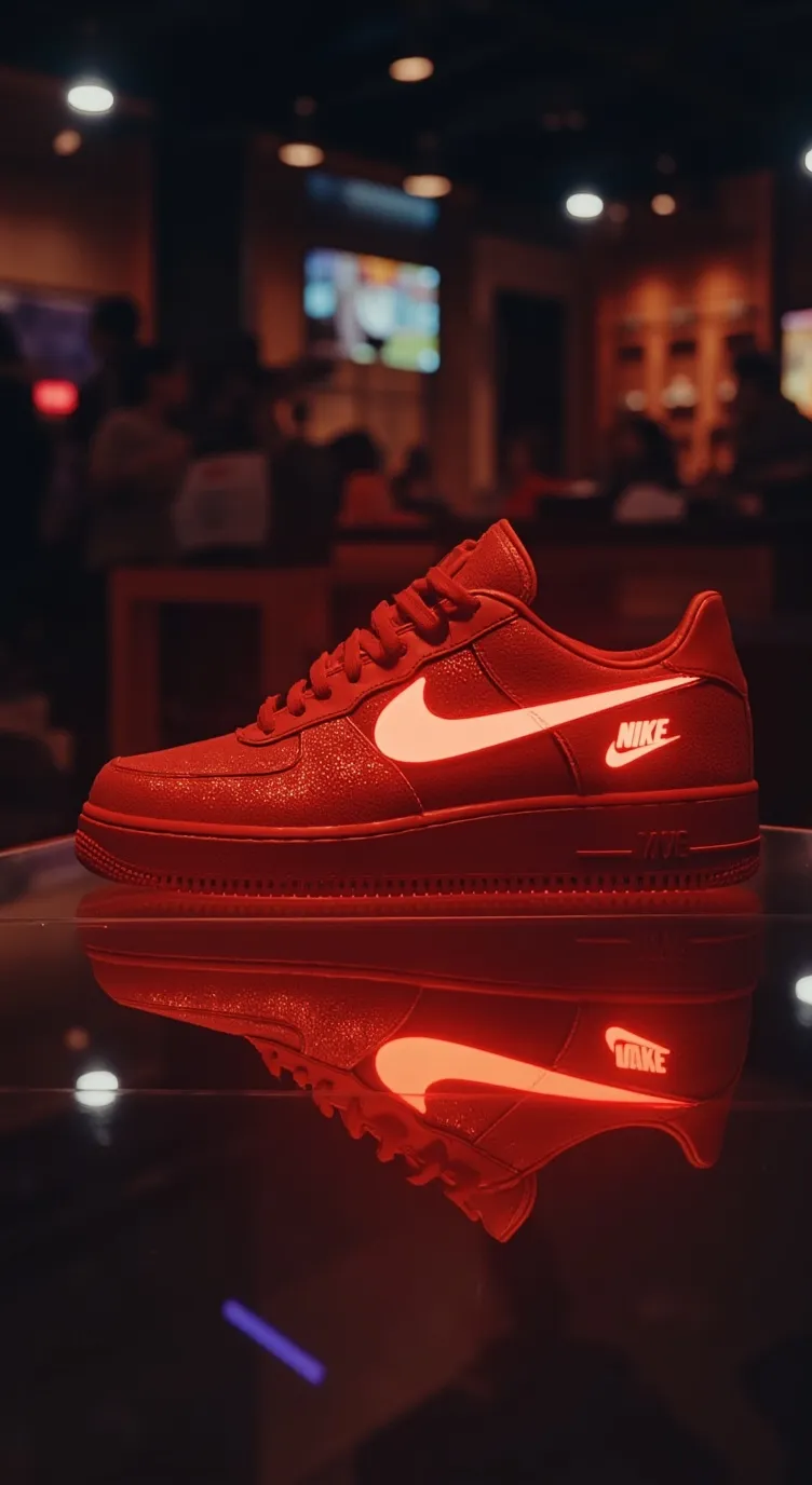 ai character: new Nike shoe 9 background