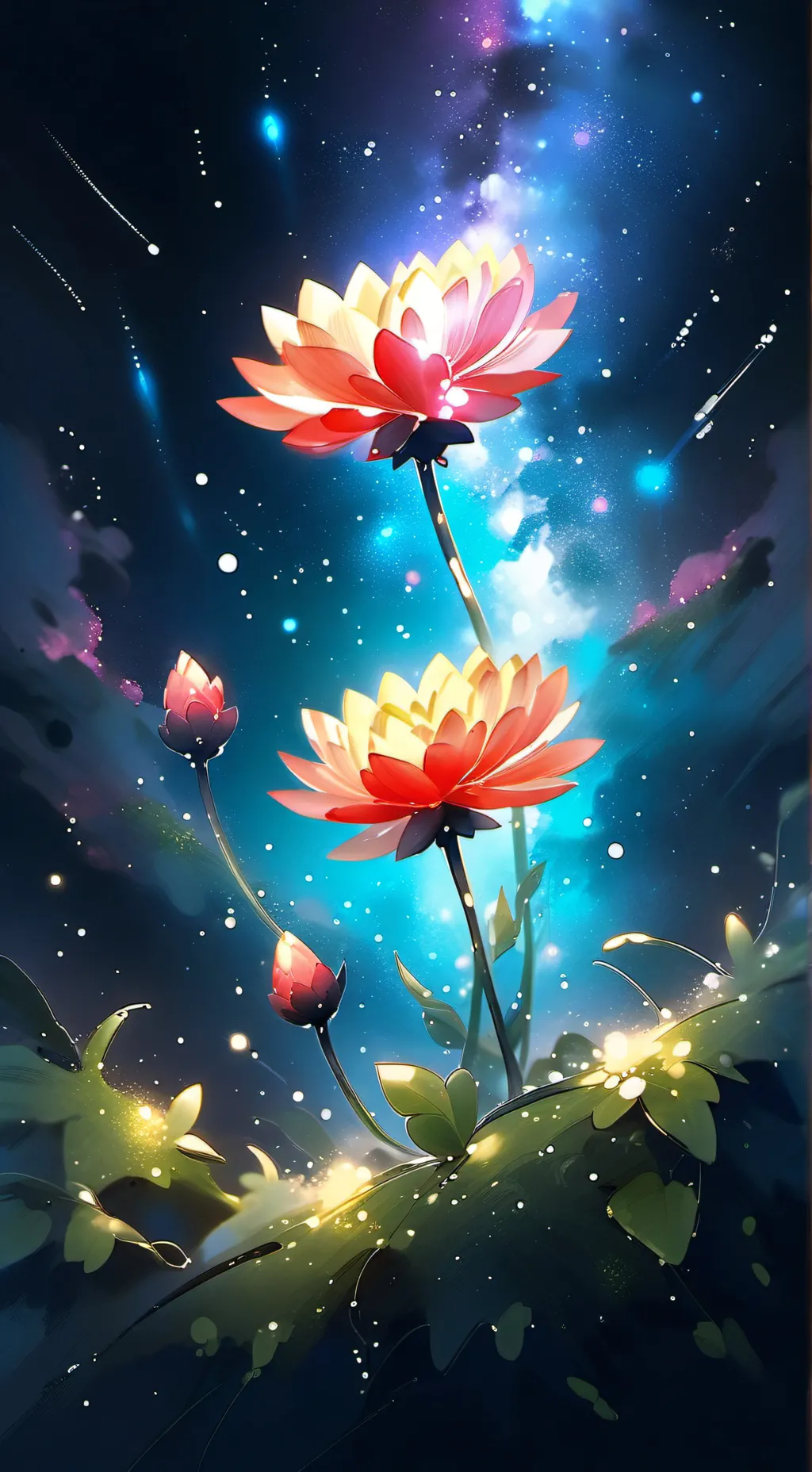 ai character: Dw x grow a garden background