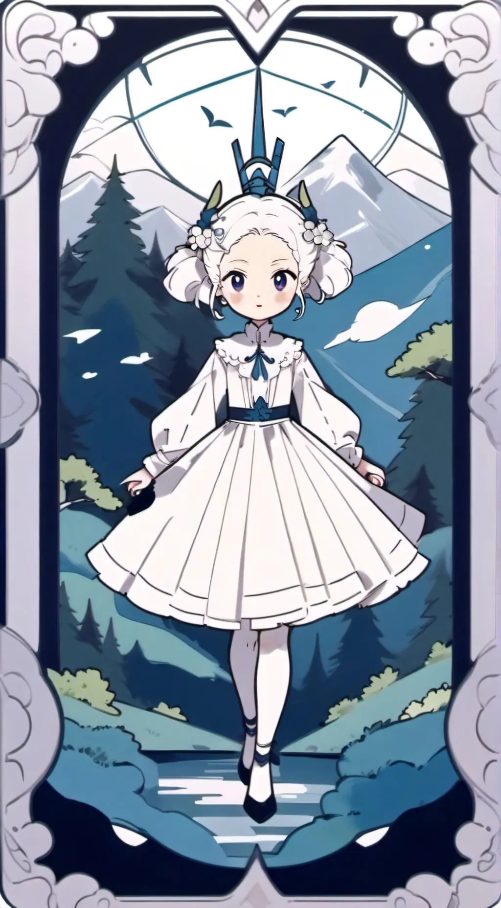 ai character: caramel is 17 background