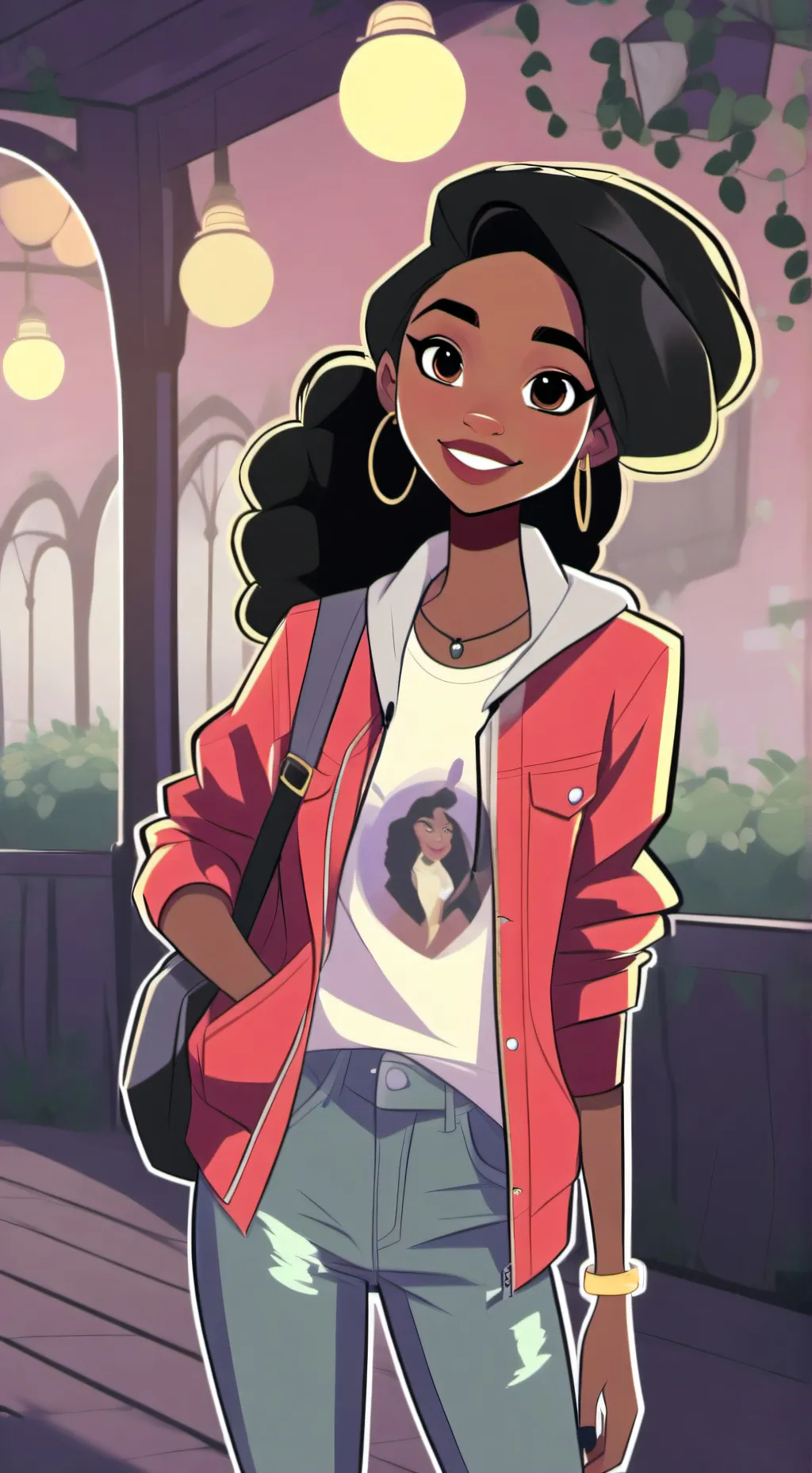 ai character: amelia background