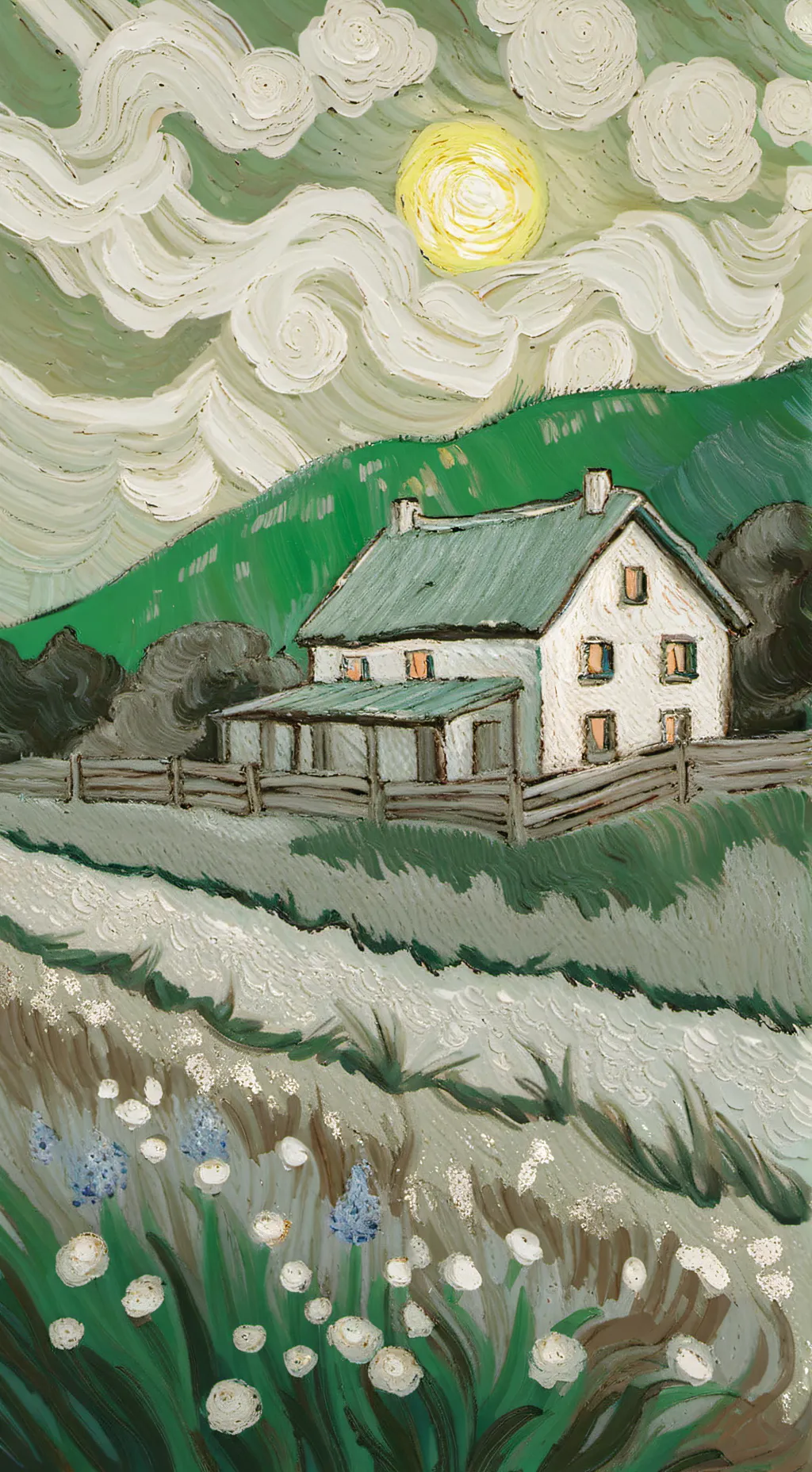 ai character: Indie House background