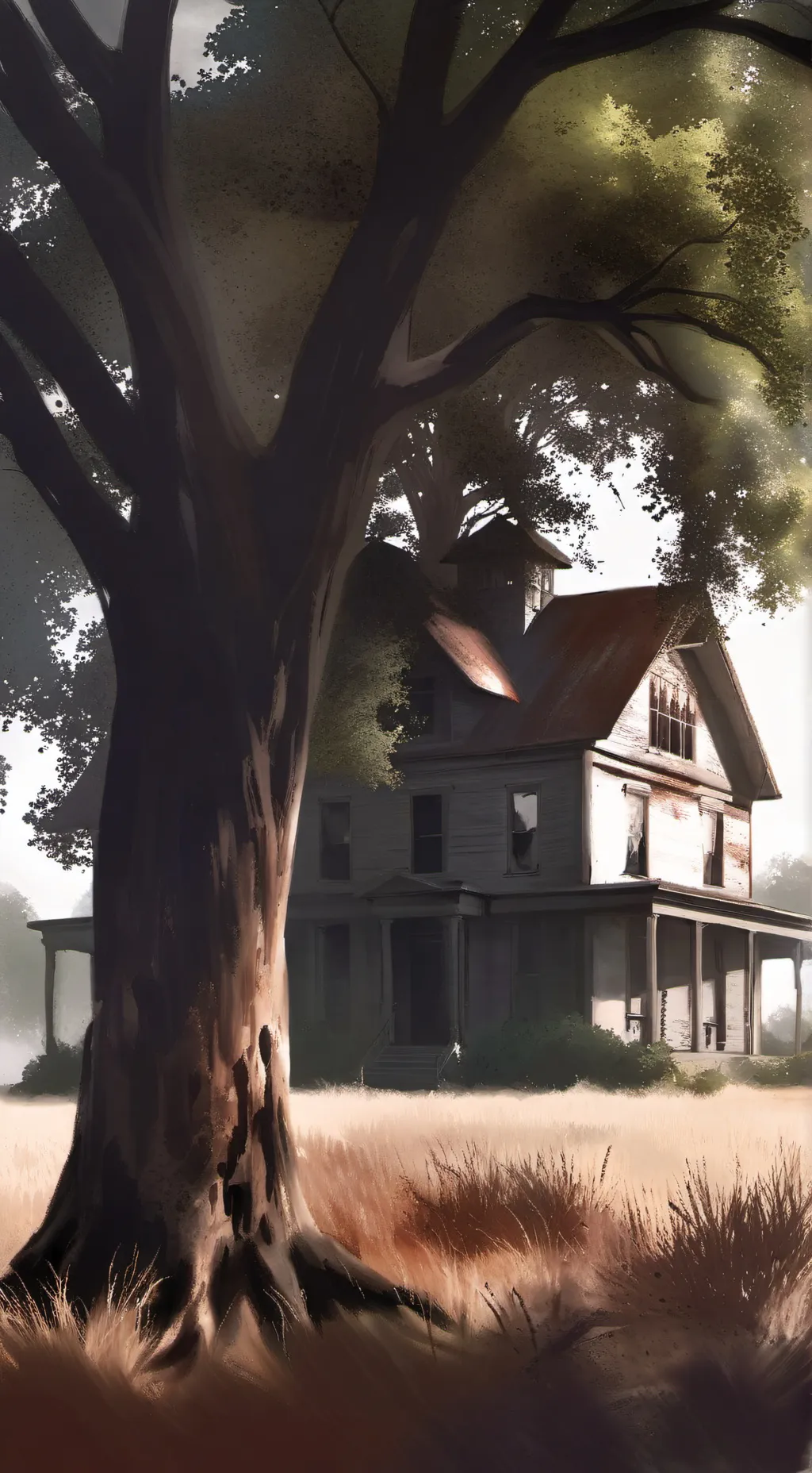 ai character: ★trapped house★ background