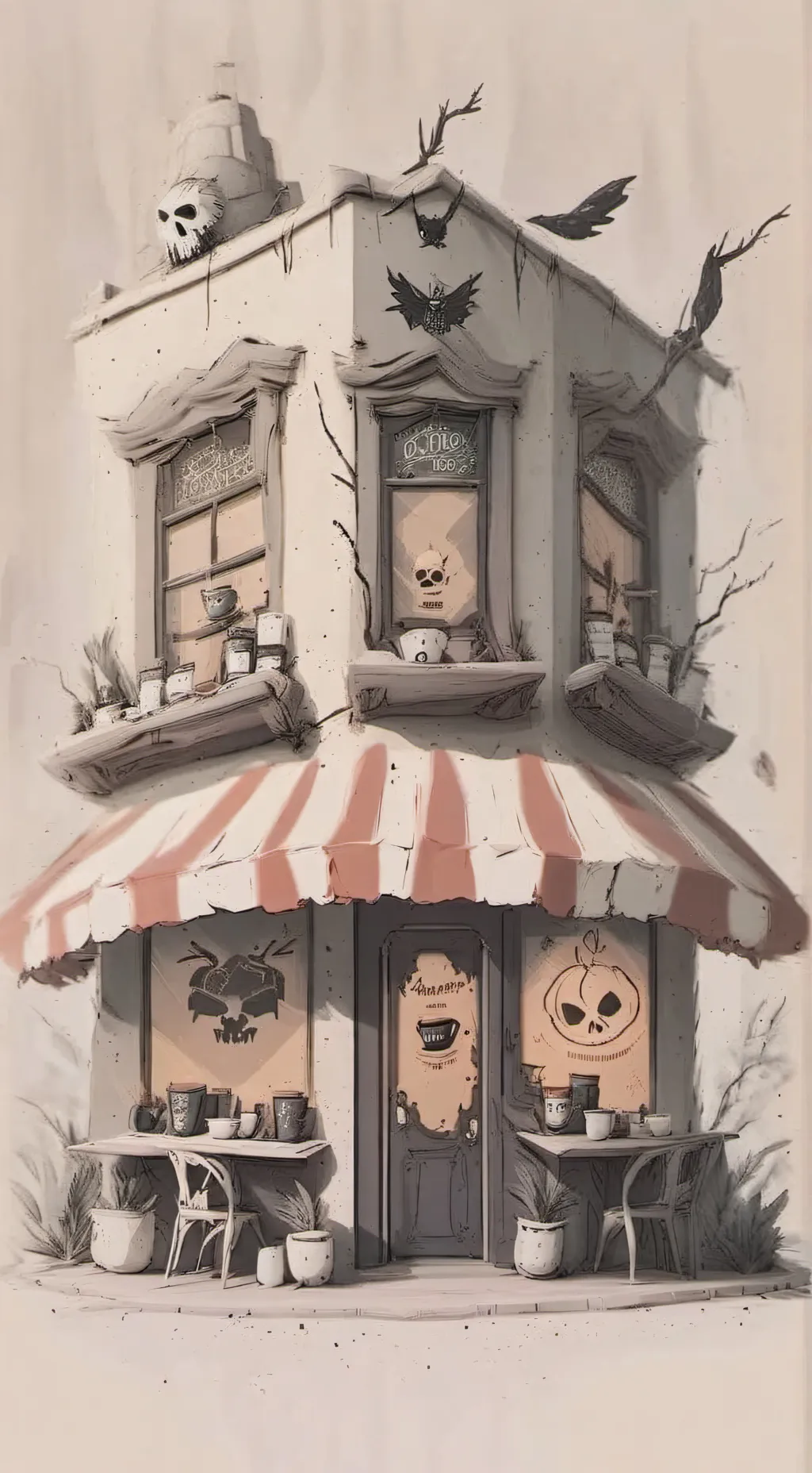 ai character: ☕️HH Coffee shop☕️ background