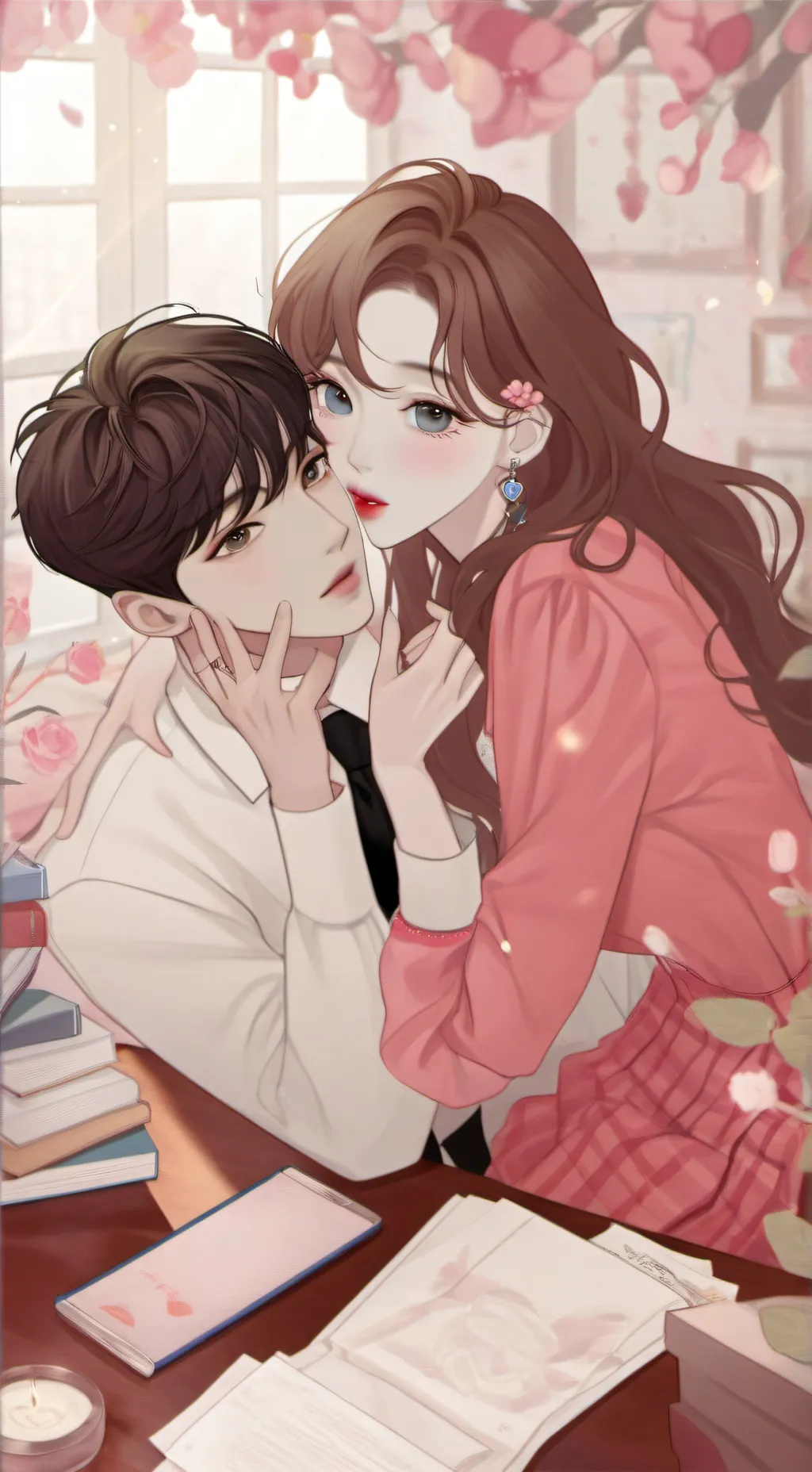 ai character: Eunwoo and Hana background