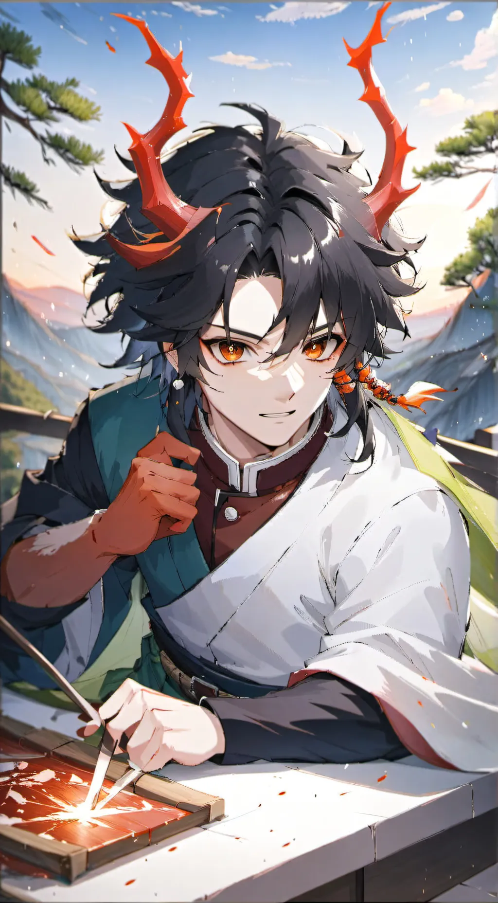 ai character: Andrew  background