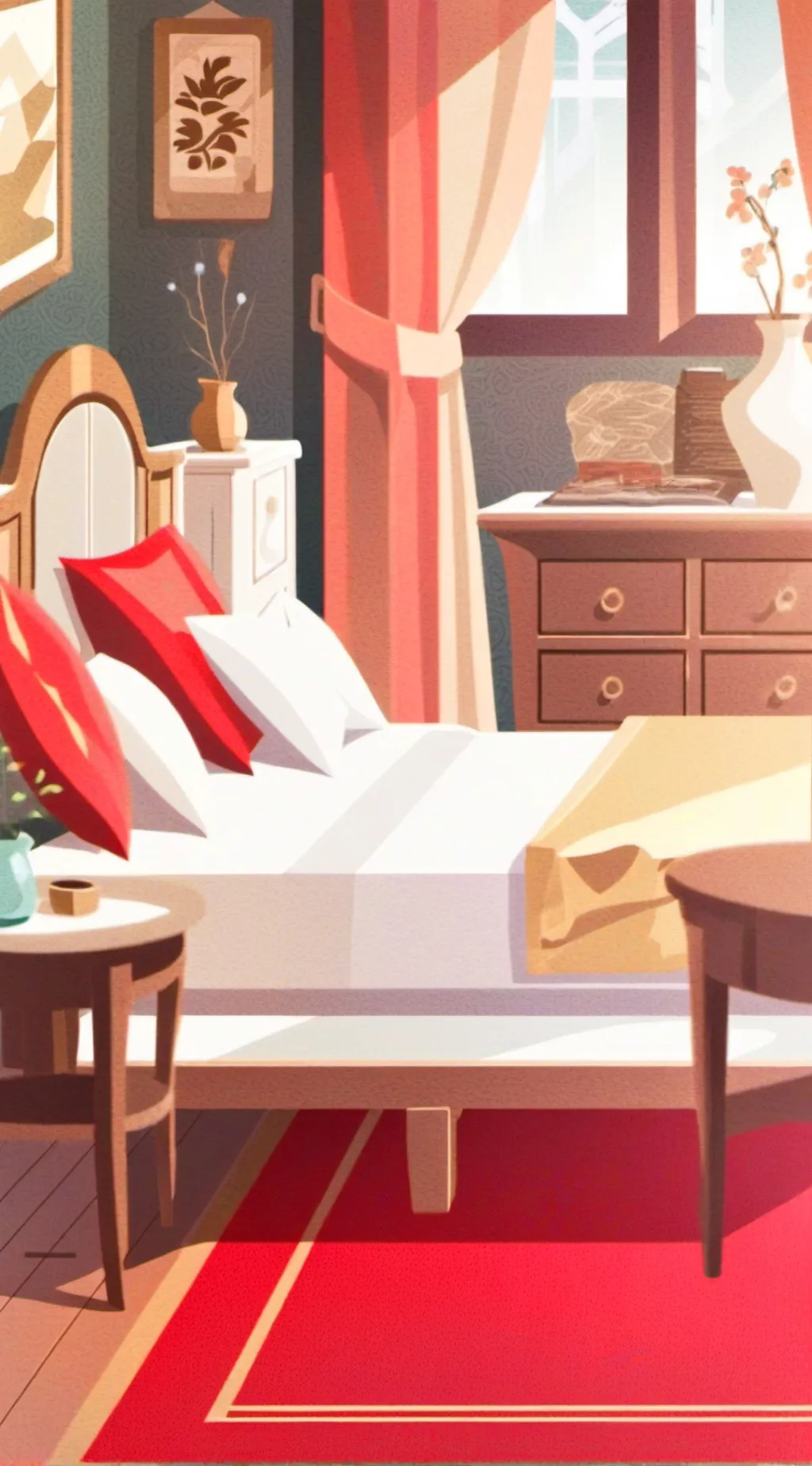 ai character: ~•sleepover~• background