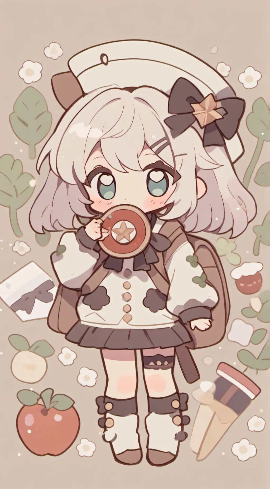 ai character: cute baby girl background