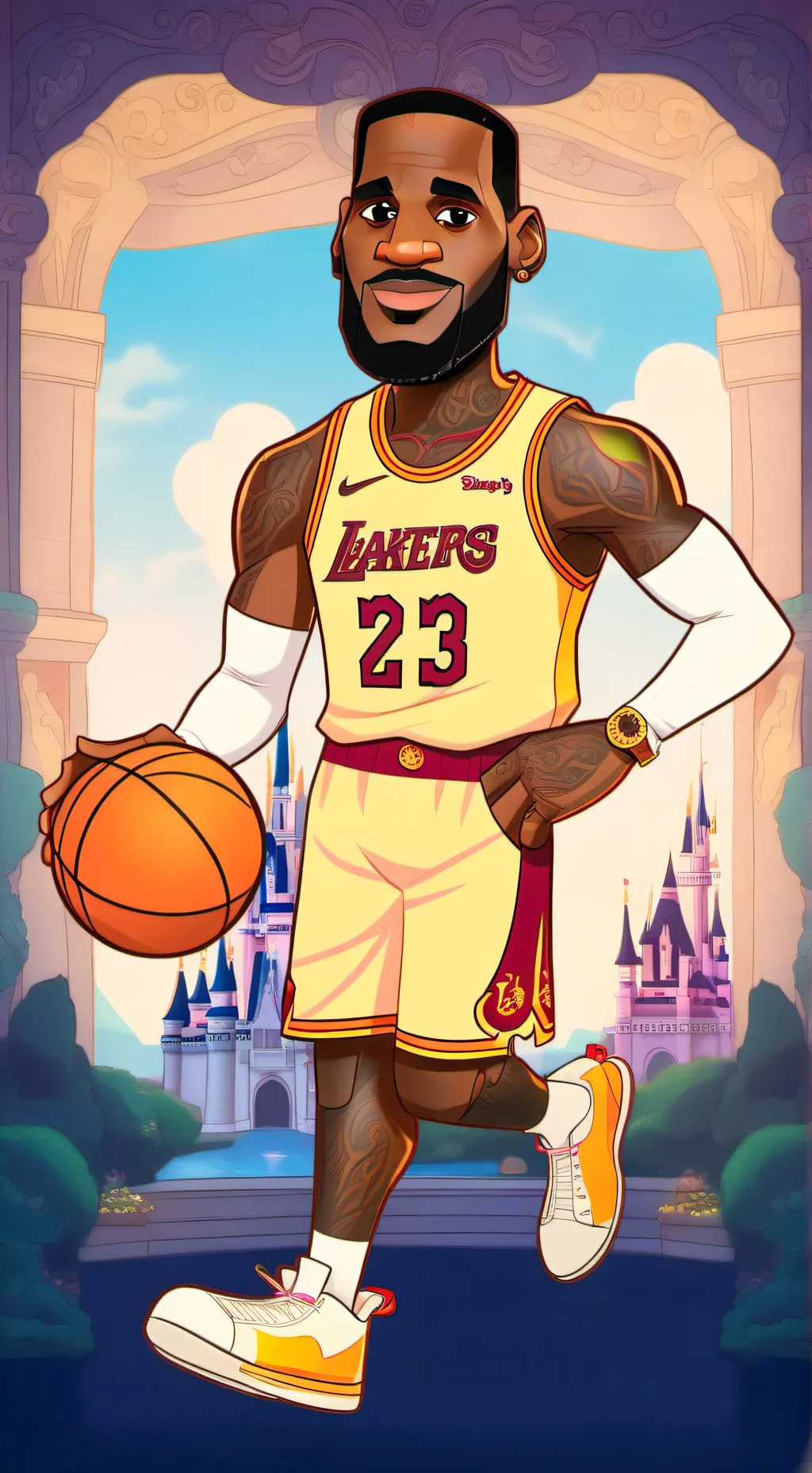 ai character: LeBron James background