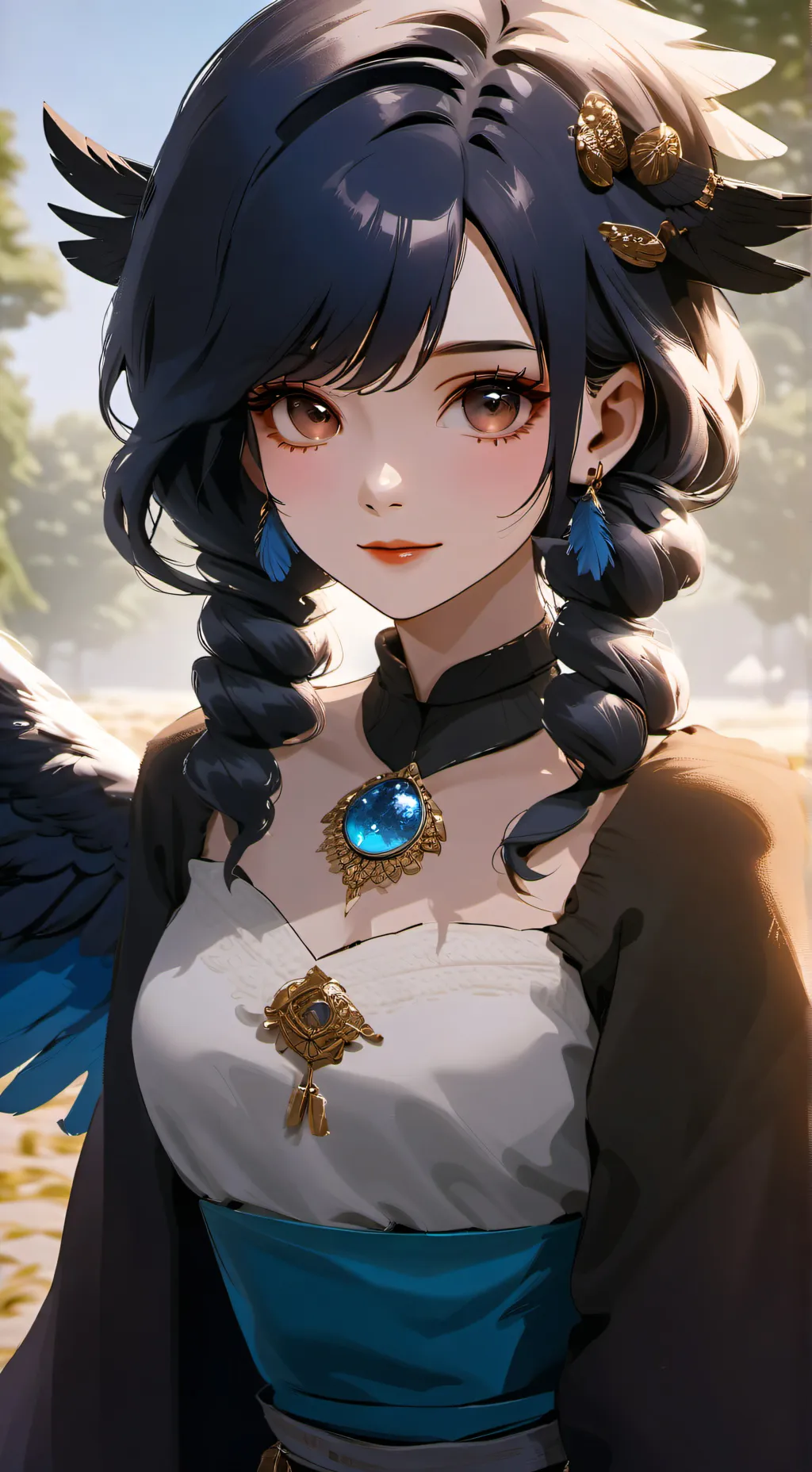 ai character: glacier  background