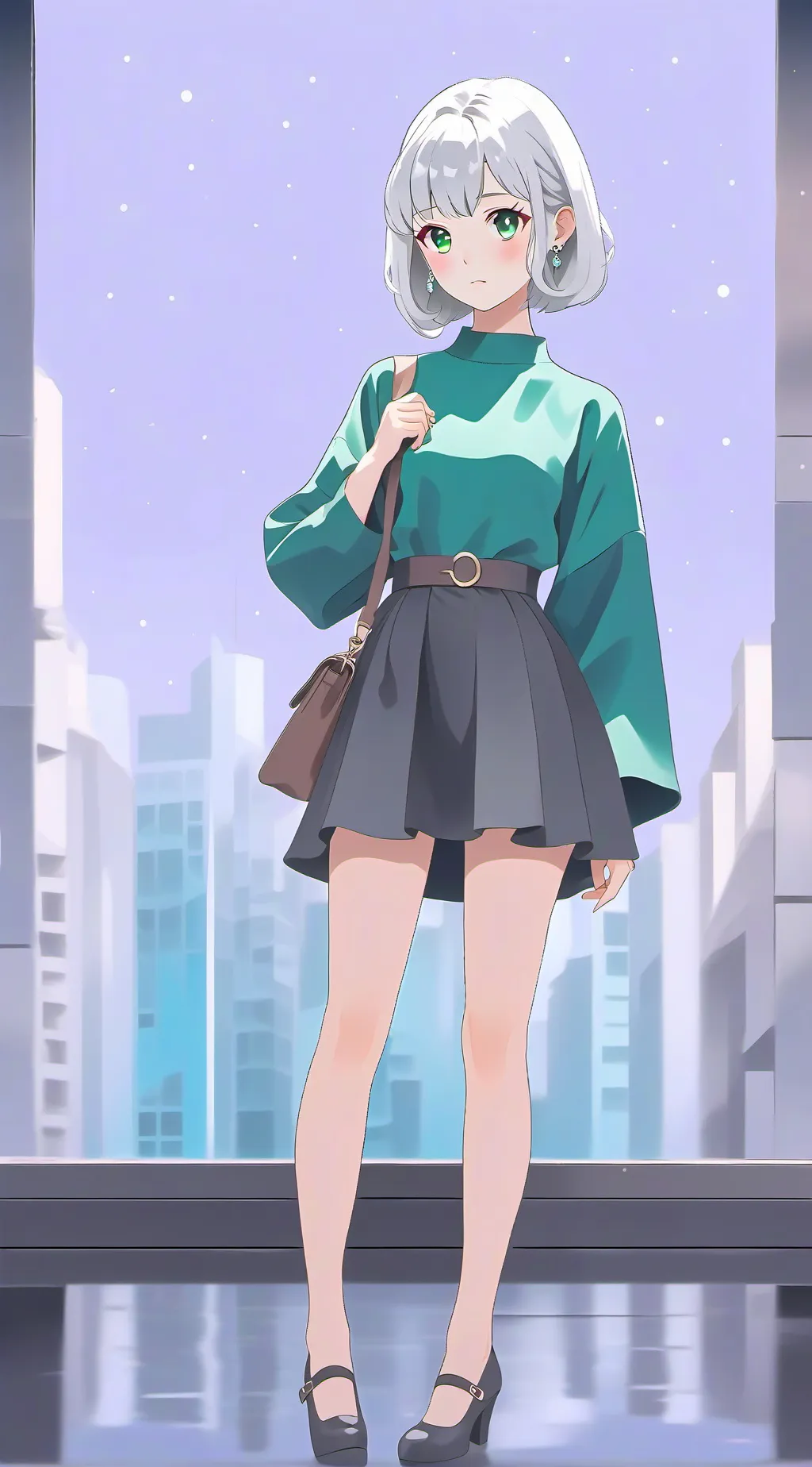 ai character: Jennifer  background