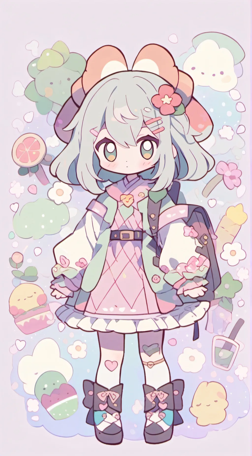 ai character: k-pop Demon hunter background