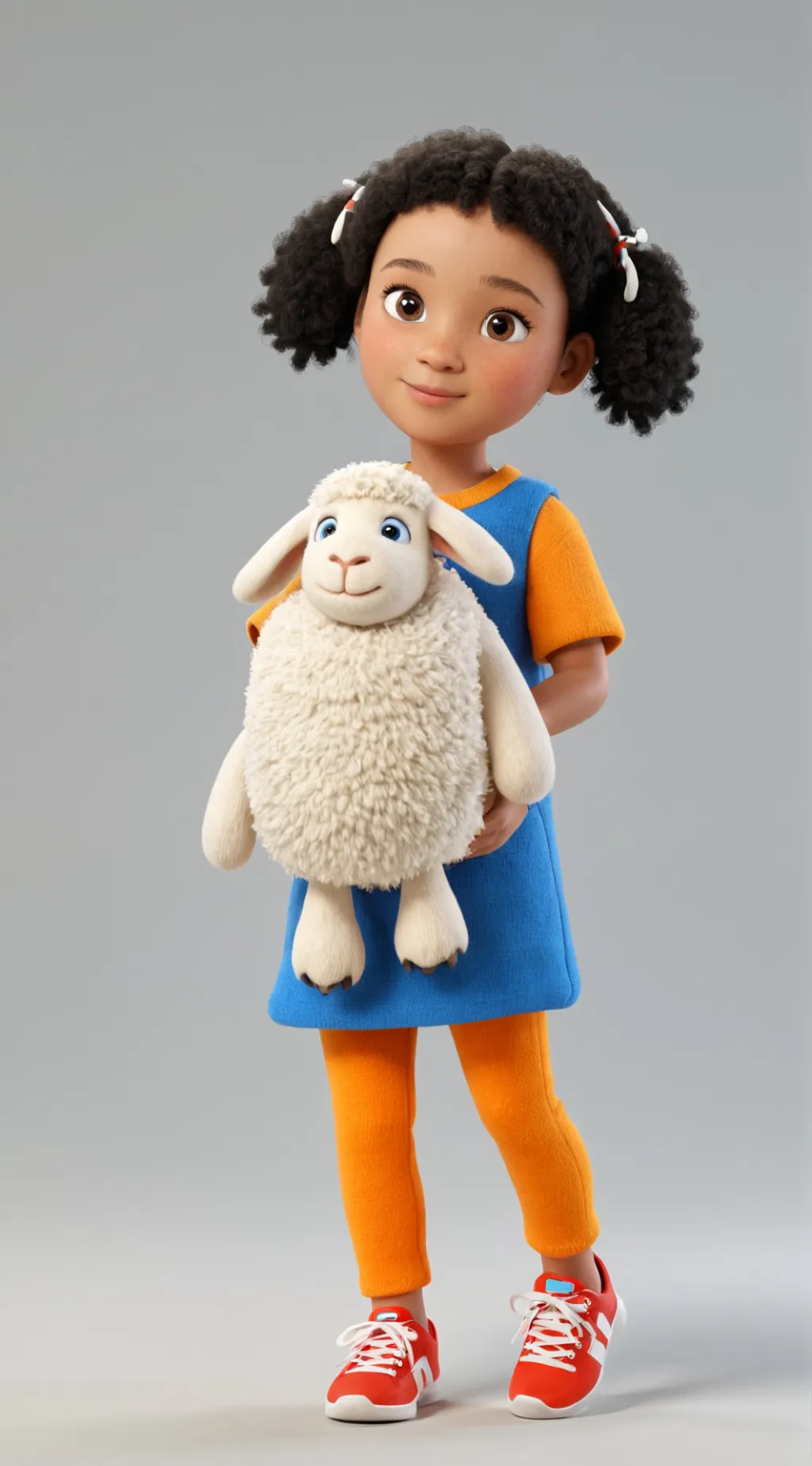 ai character: Amanda and woolly background