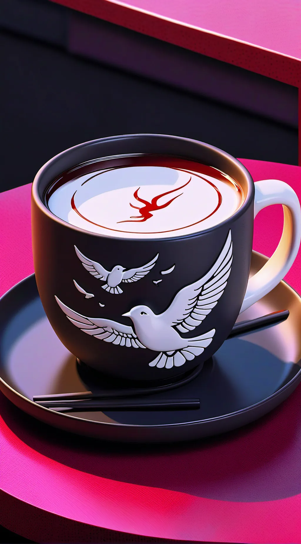 ai character: the tea background