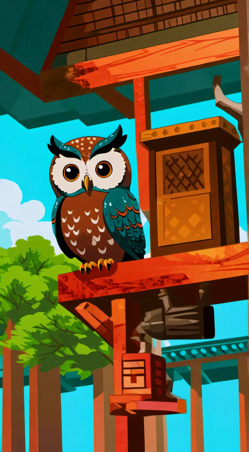 ai character: owl background