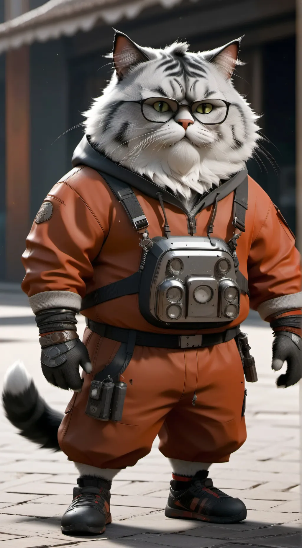 ai character: Walter purr background