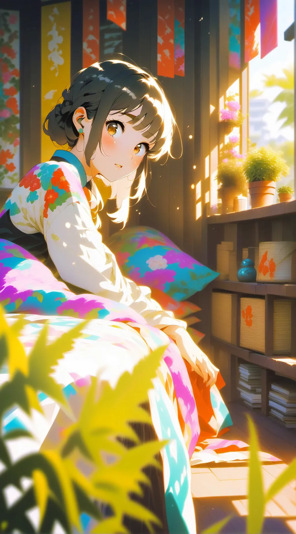 ai character: Luna background