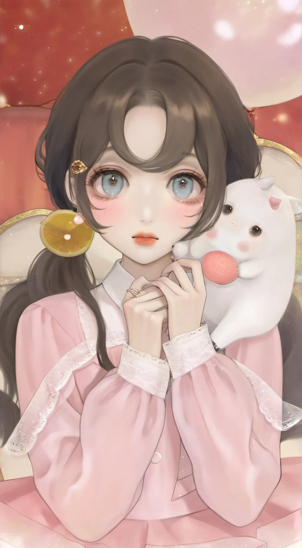 ai character: Lydie  background