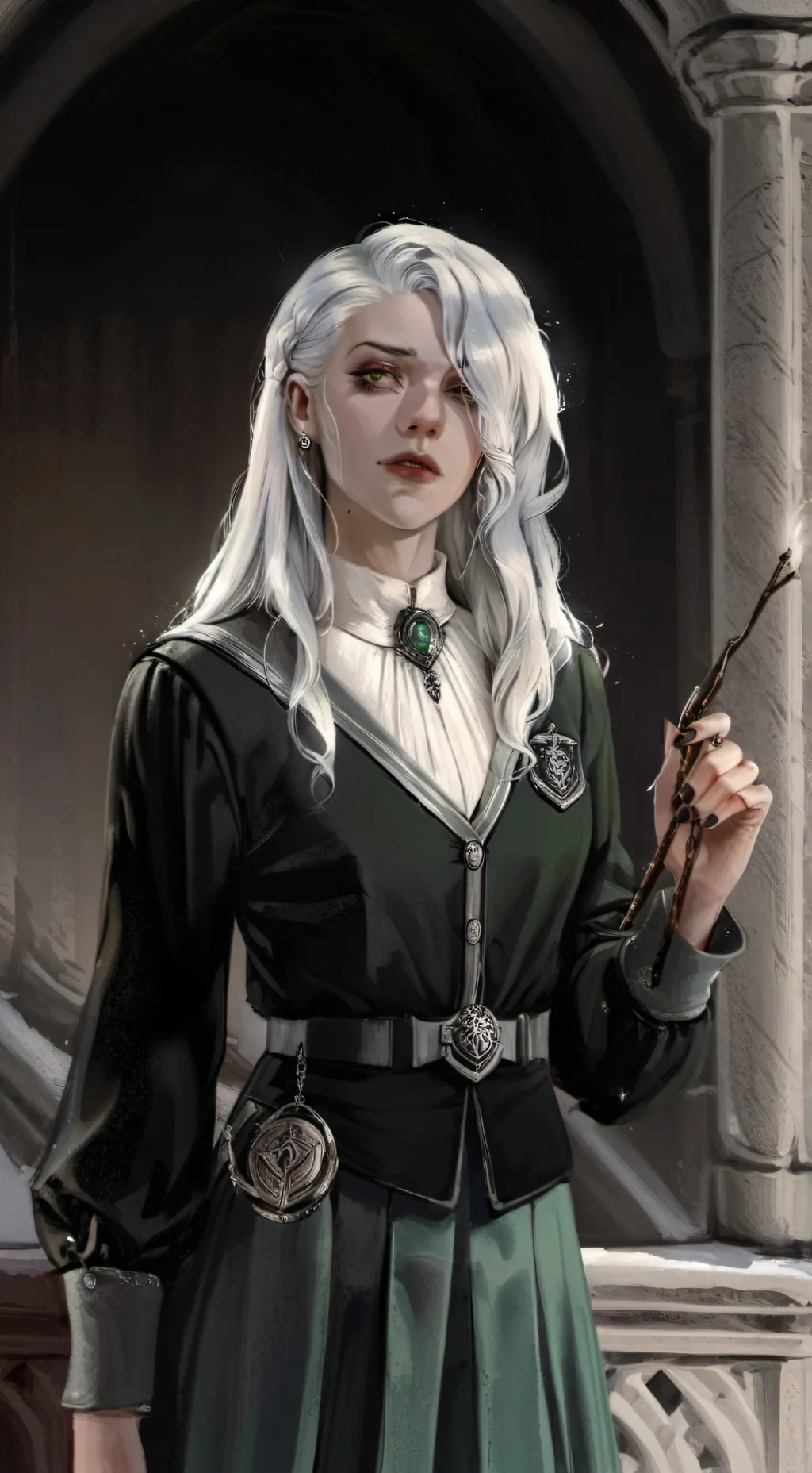 ai character: Beatrice  background