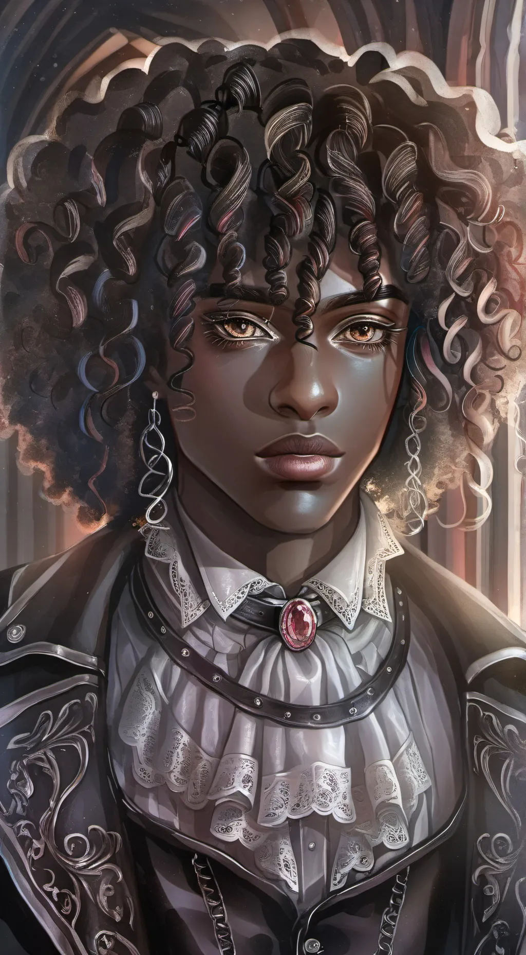 ai character: Black mom background