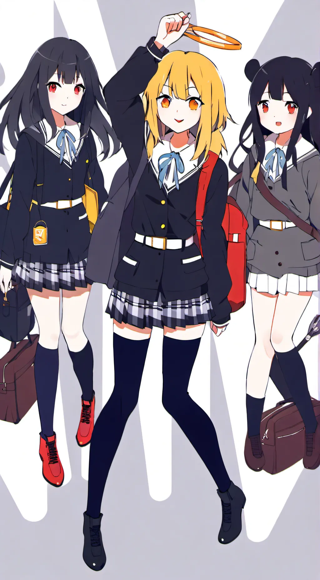 ai character: The girl group background