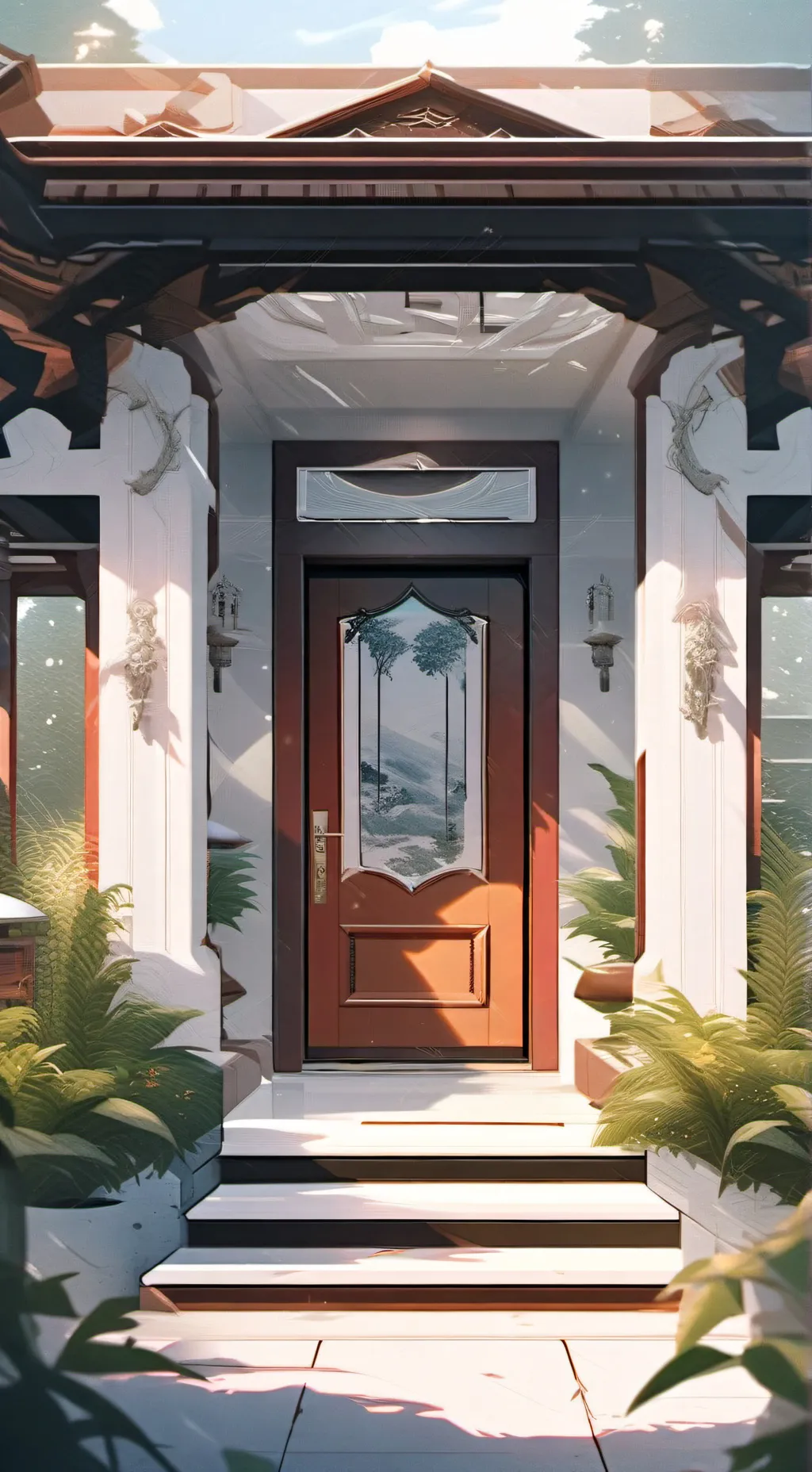 ai character: Doorframe background