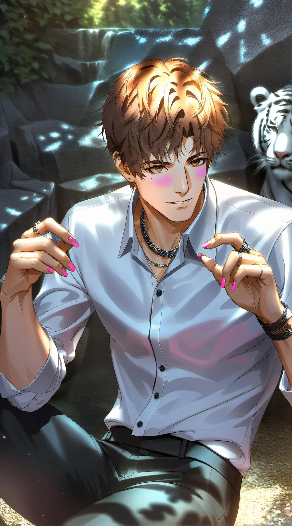 ai character: Caden background