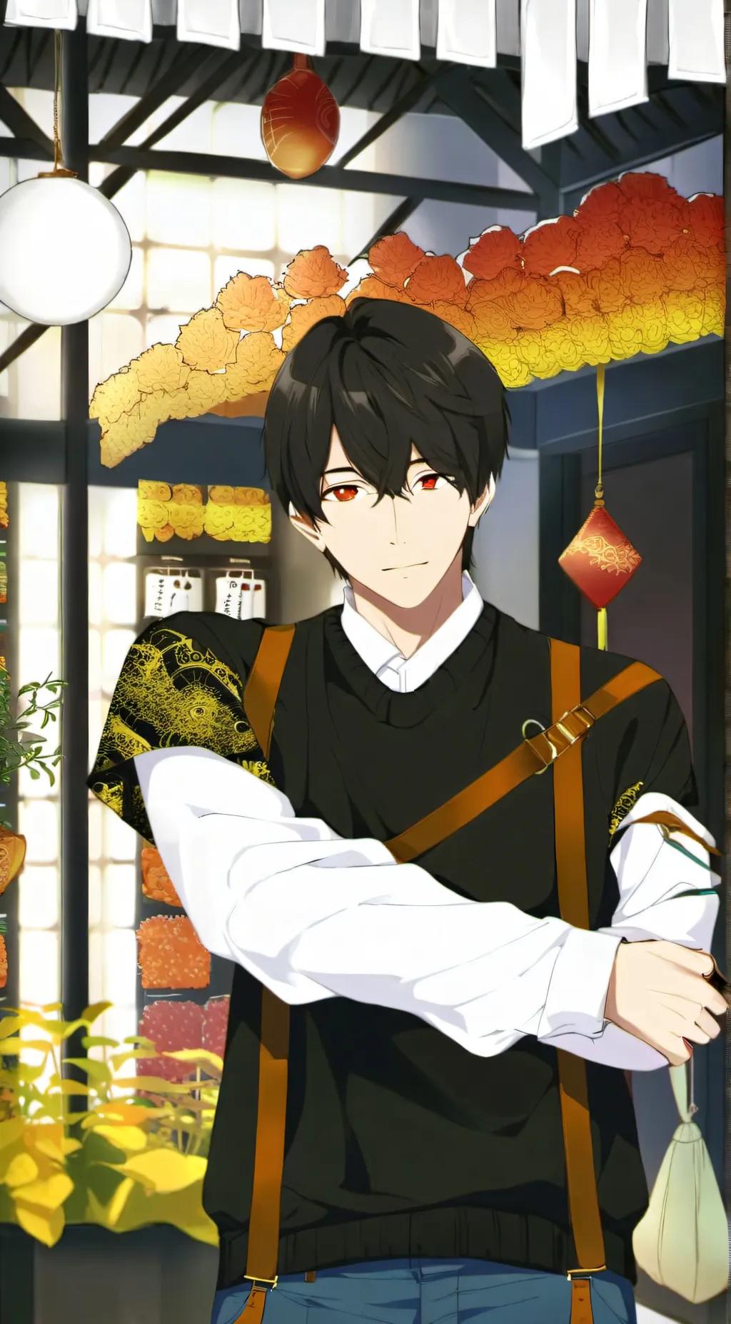 ai character: fat camp  background