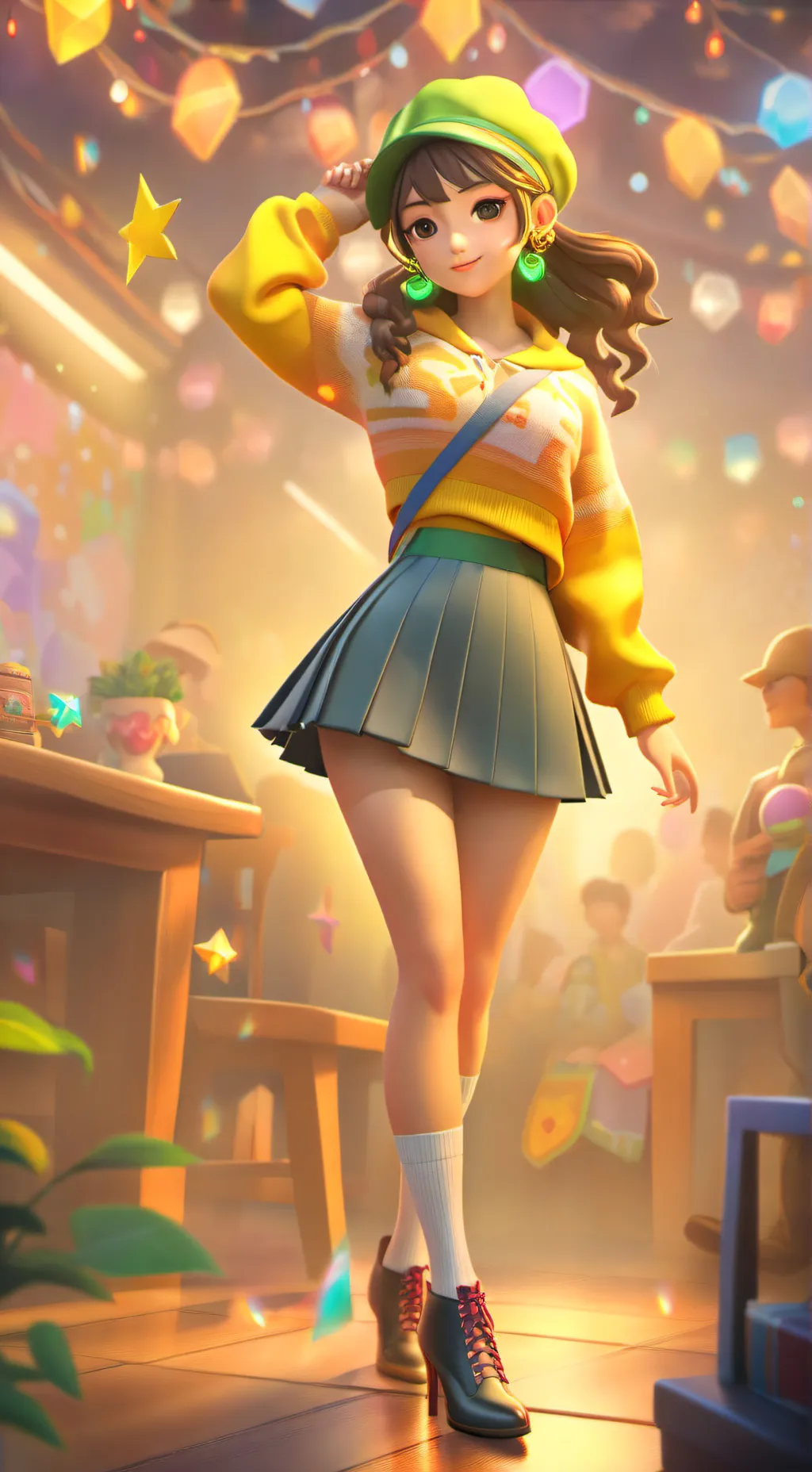 ai character: pick me girl background