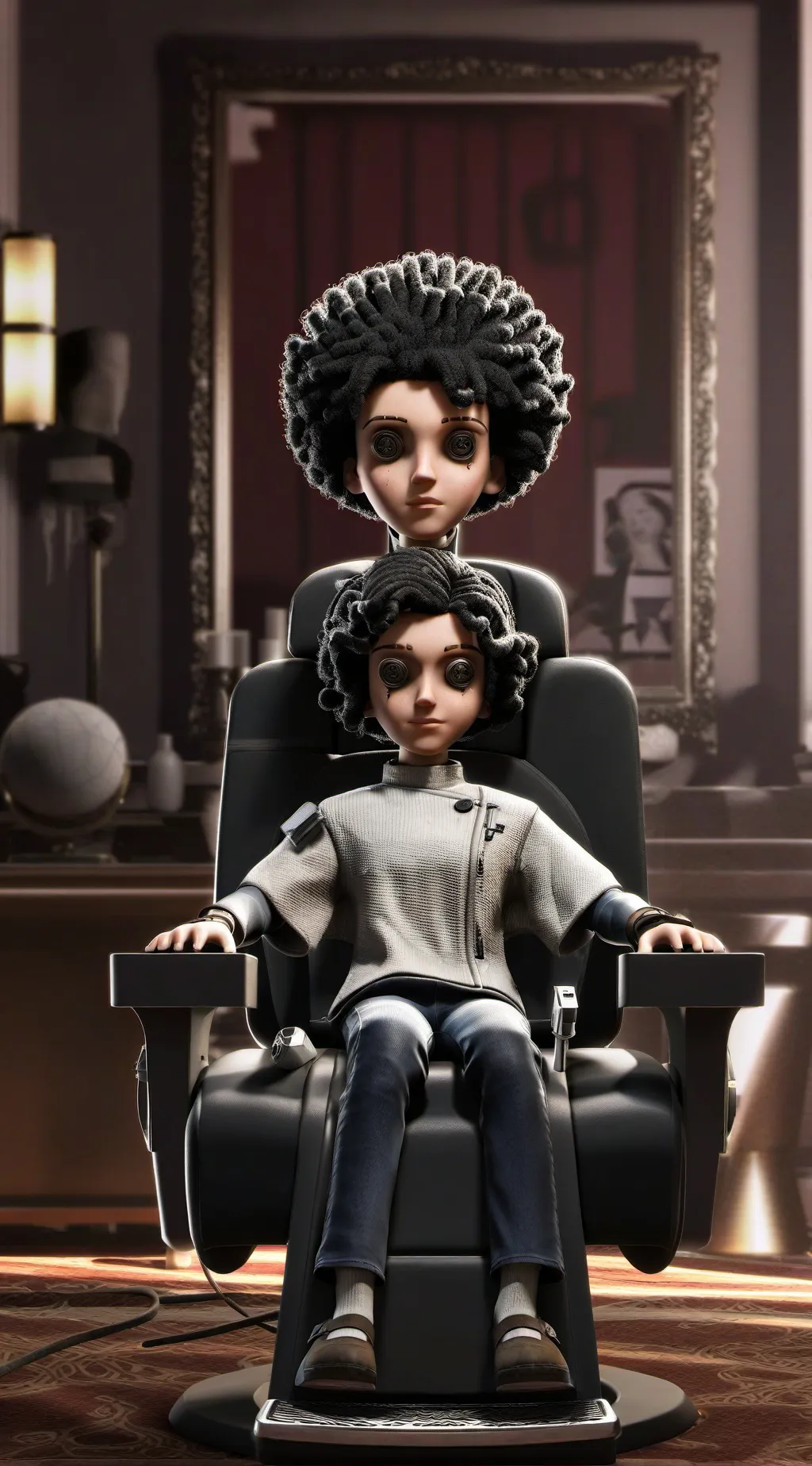 ai character: horror shave🫡 background