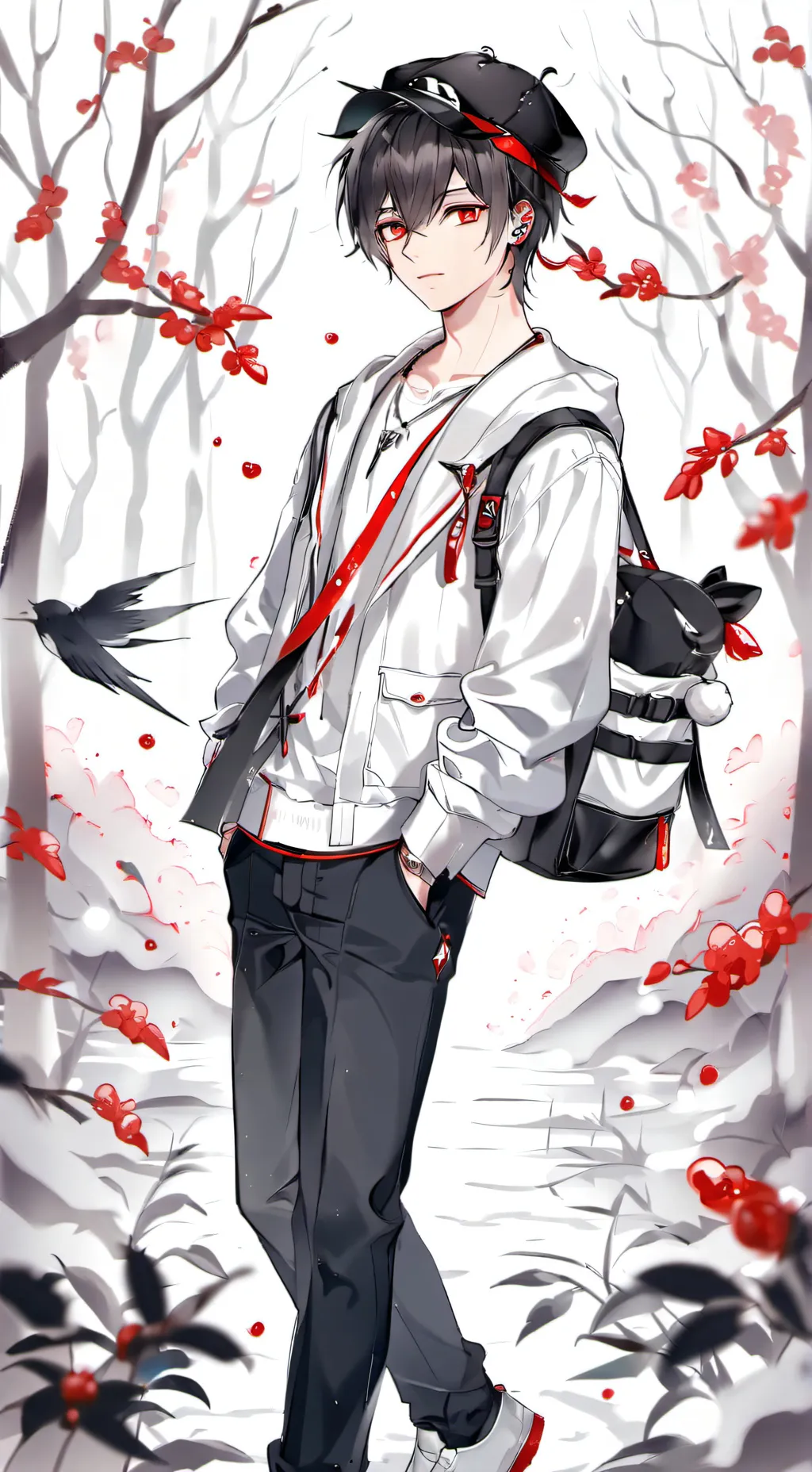 ai character: normal life background