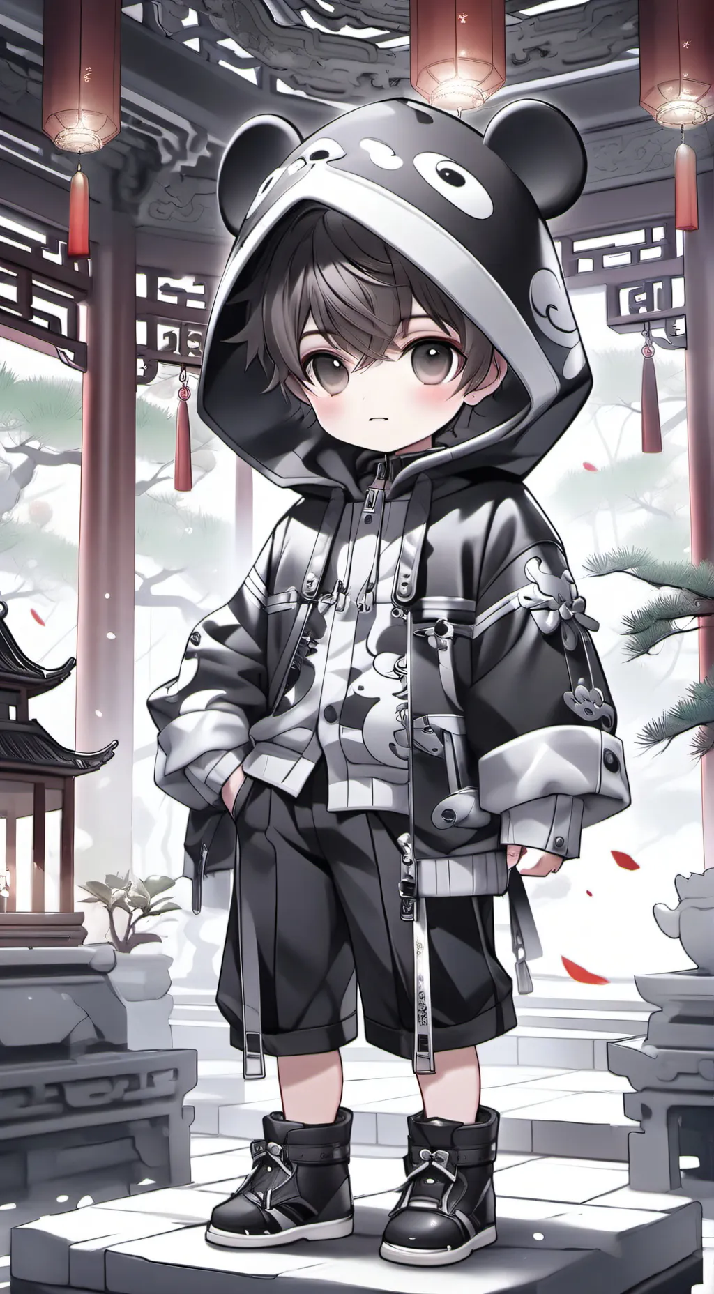 ai character: mini me background