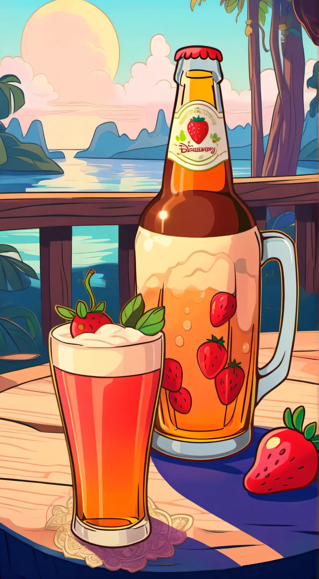 ai character: drunk sprout background