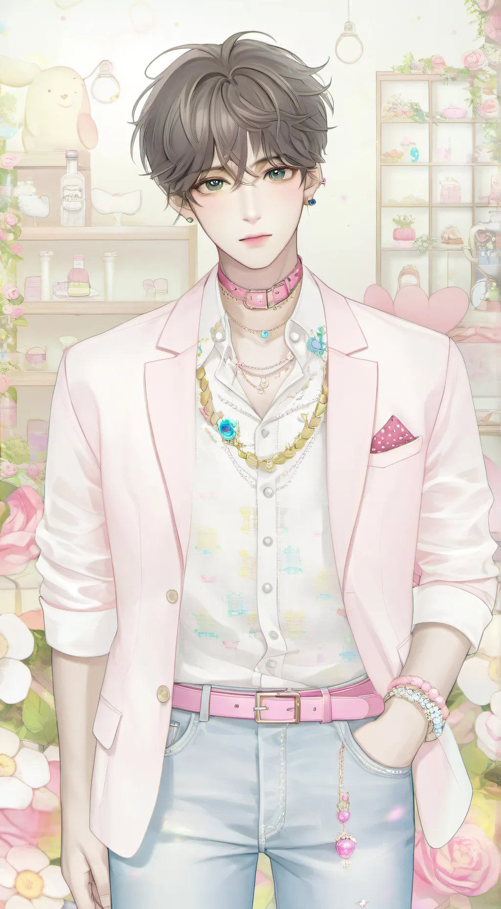 ai character: Etiqueta background