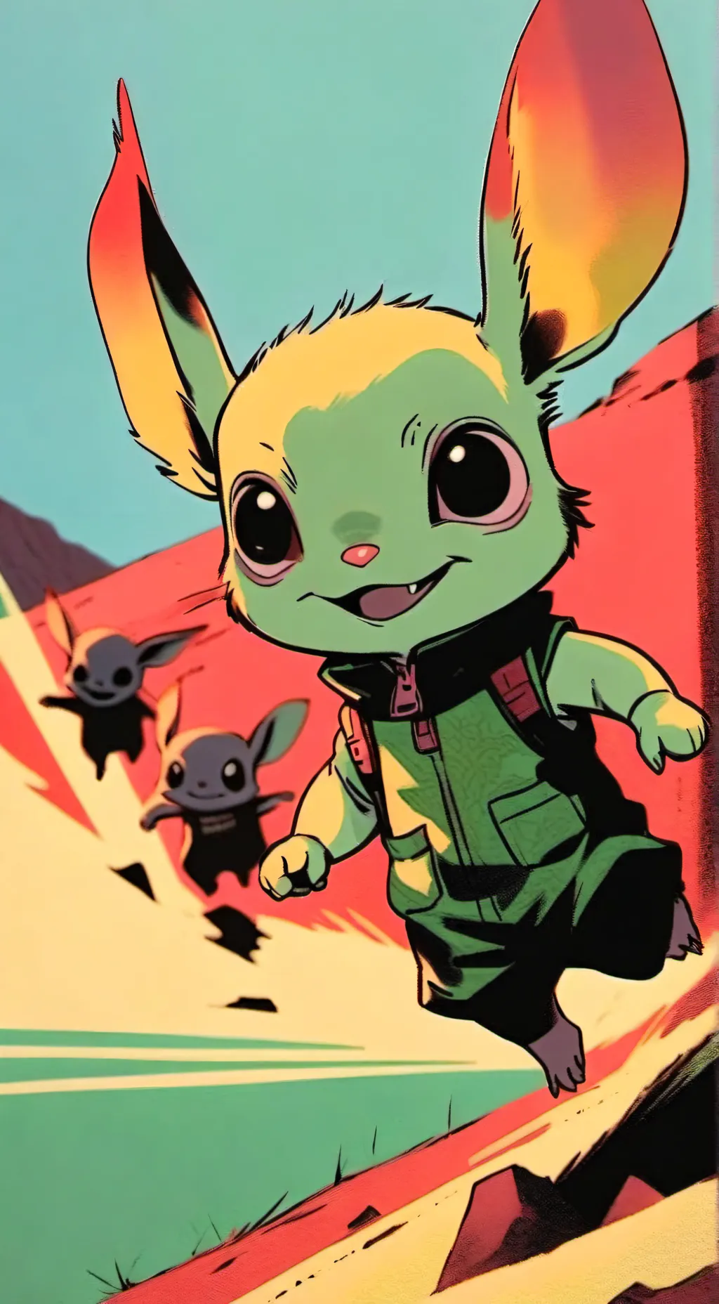 ai character: hi it's us background